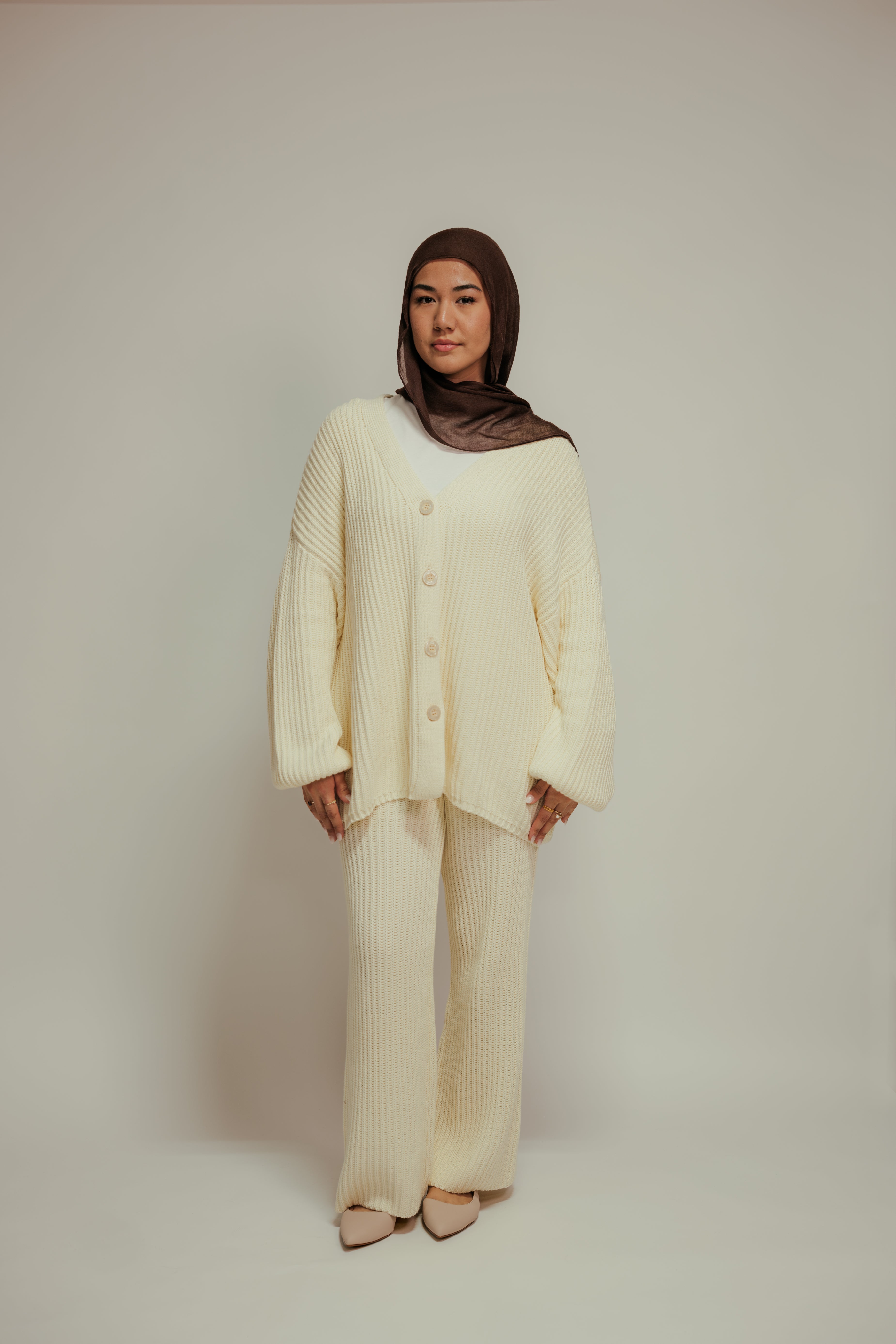 Mona Crochet Knit Cardigan, view 3
