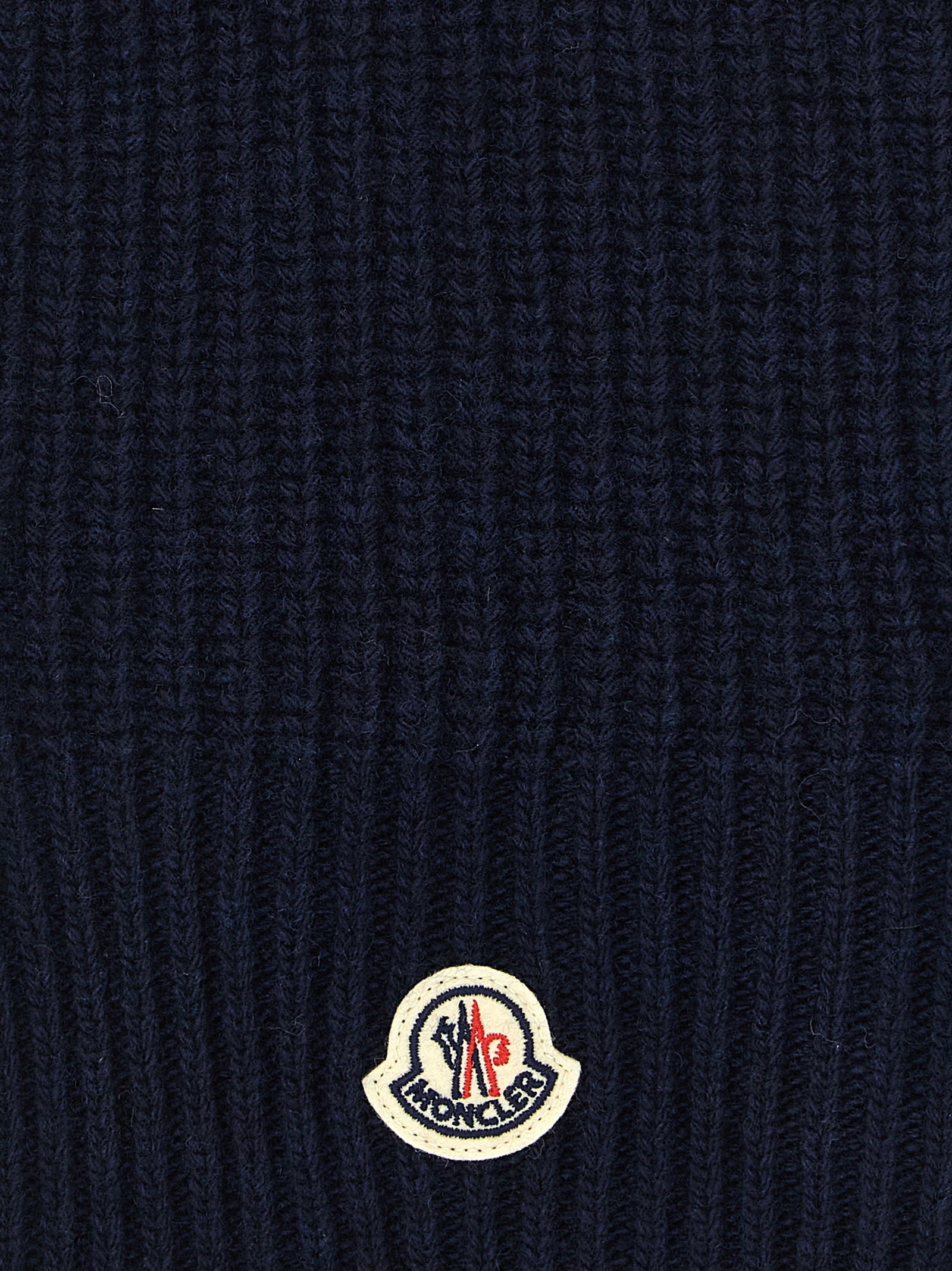 Moncler Enfant Virgin Wool Balaclava — Navy, view 3
