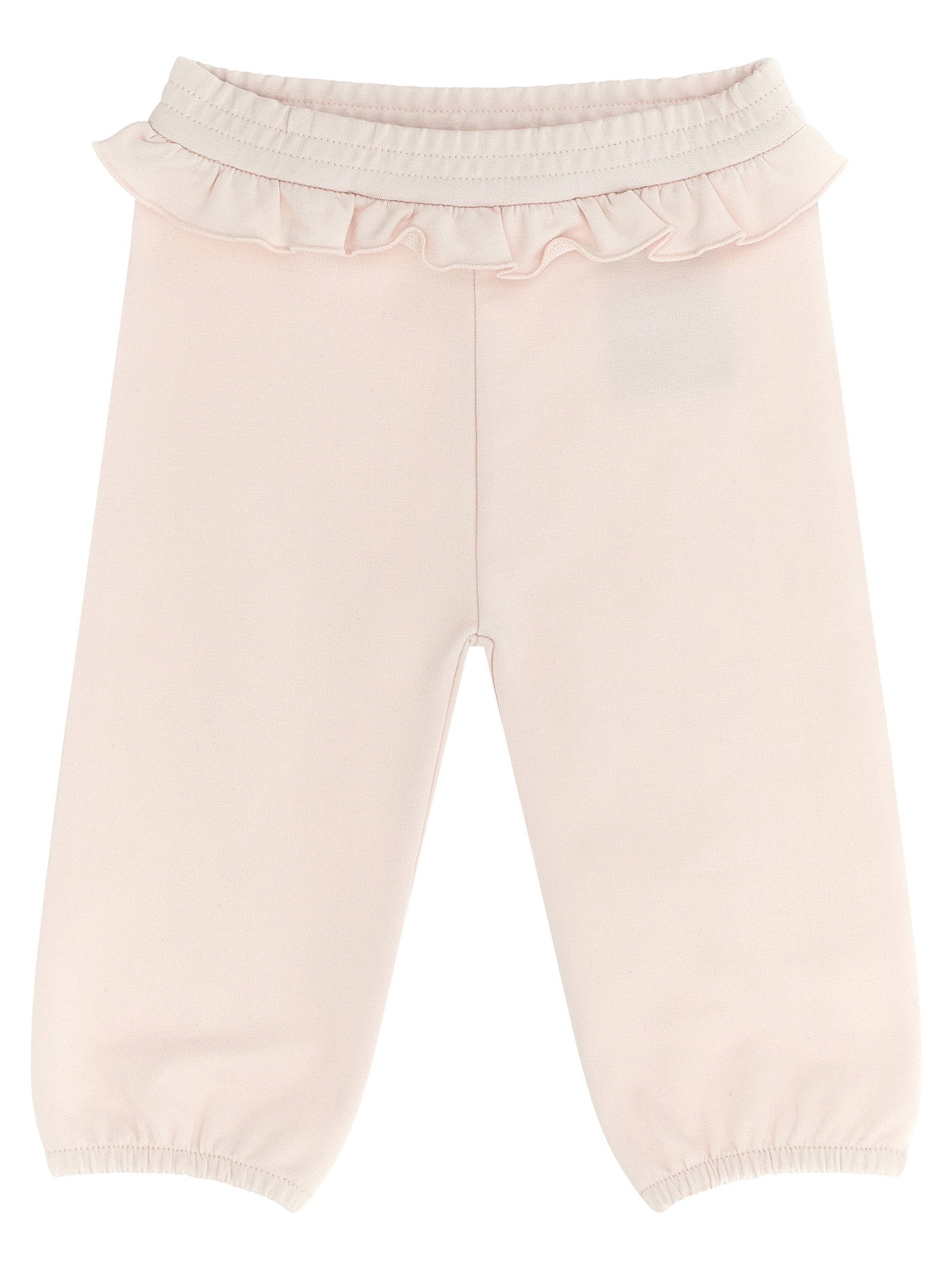 Moncler Enfant Ruffled Cotton Gauze Hoodie — Pink, view 2