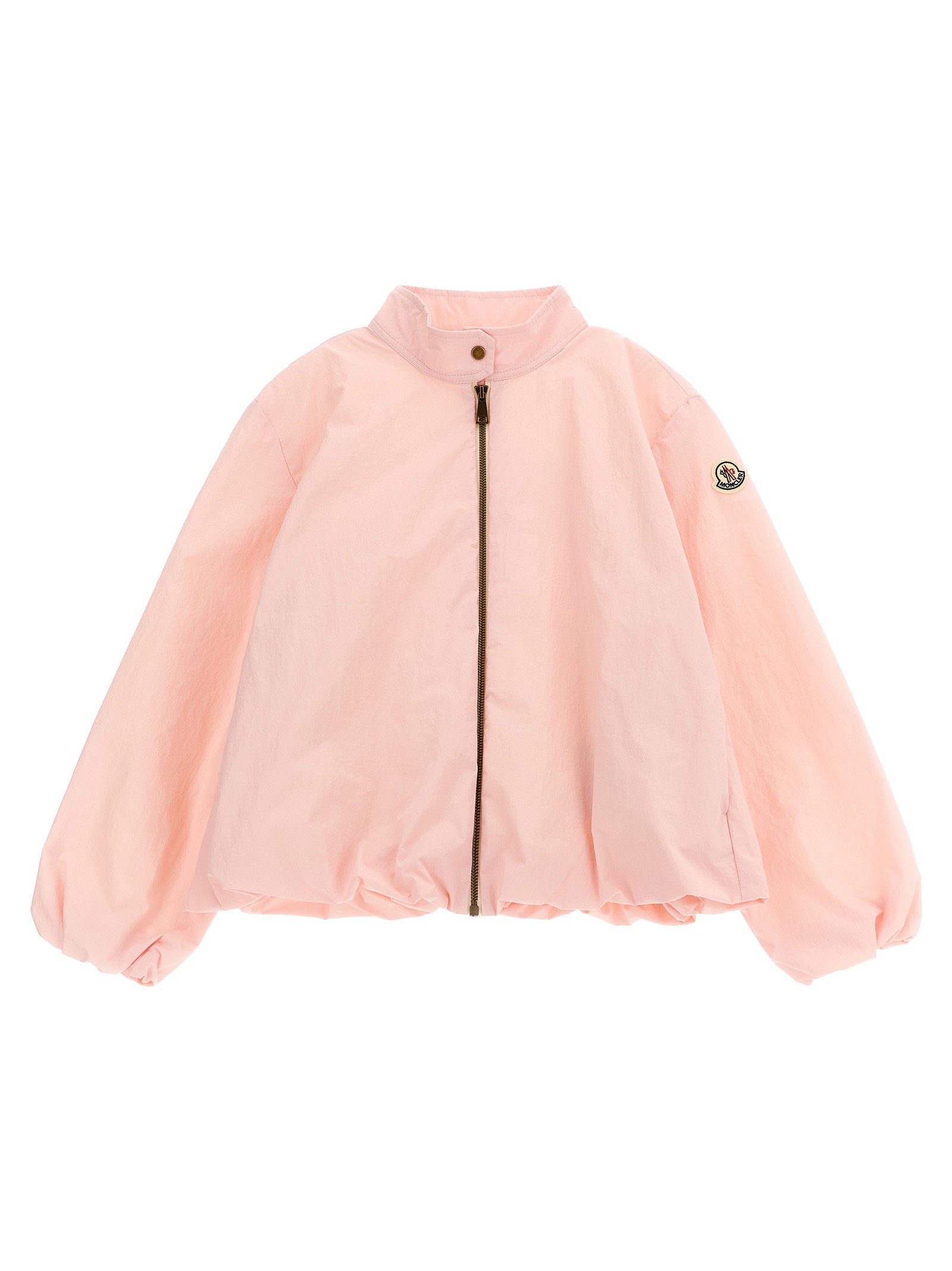 Moncler Enfant Wrinkled-Effect Technical Fabric Jacket — Pink by Moncler Enfant