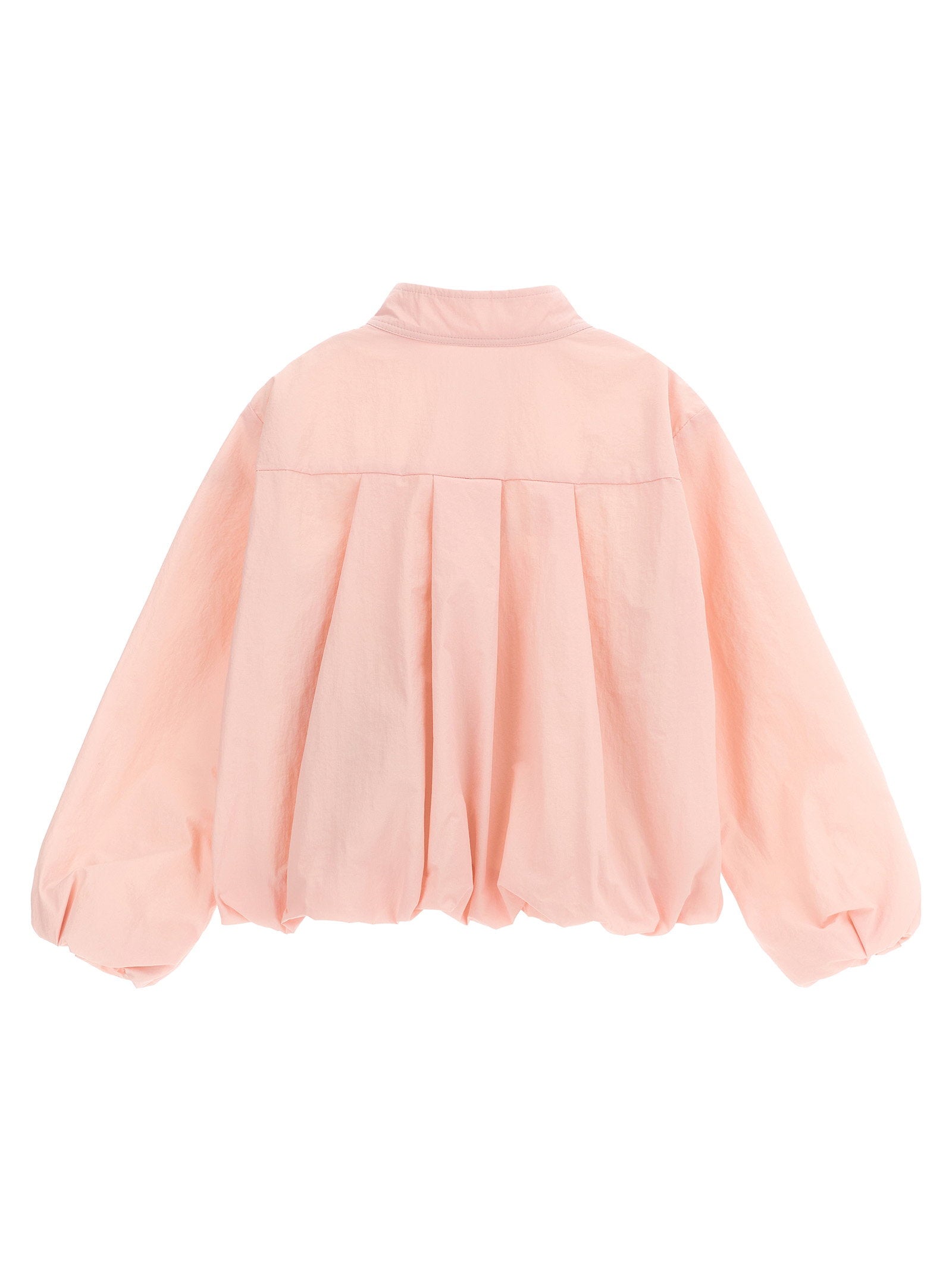 Moncler Enfant Wrinkled-Effect Technical Fabric Jacket — Pink, view 2