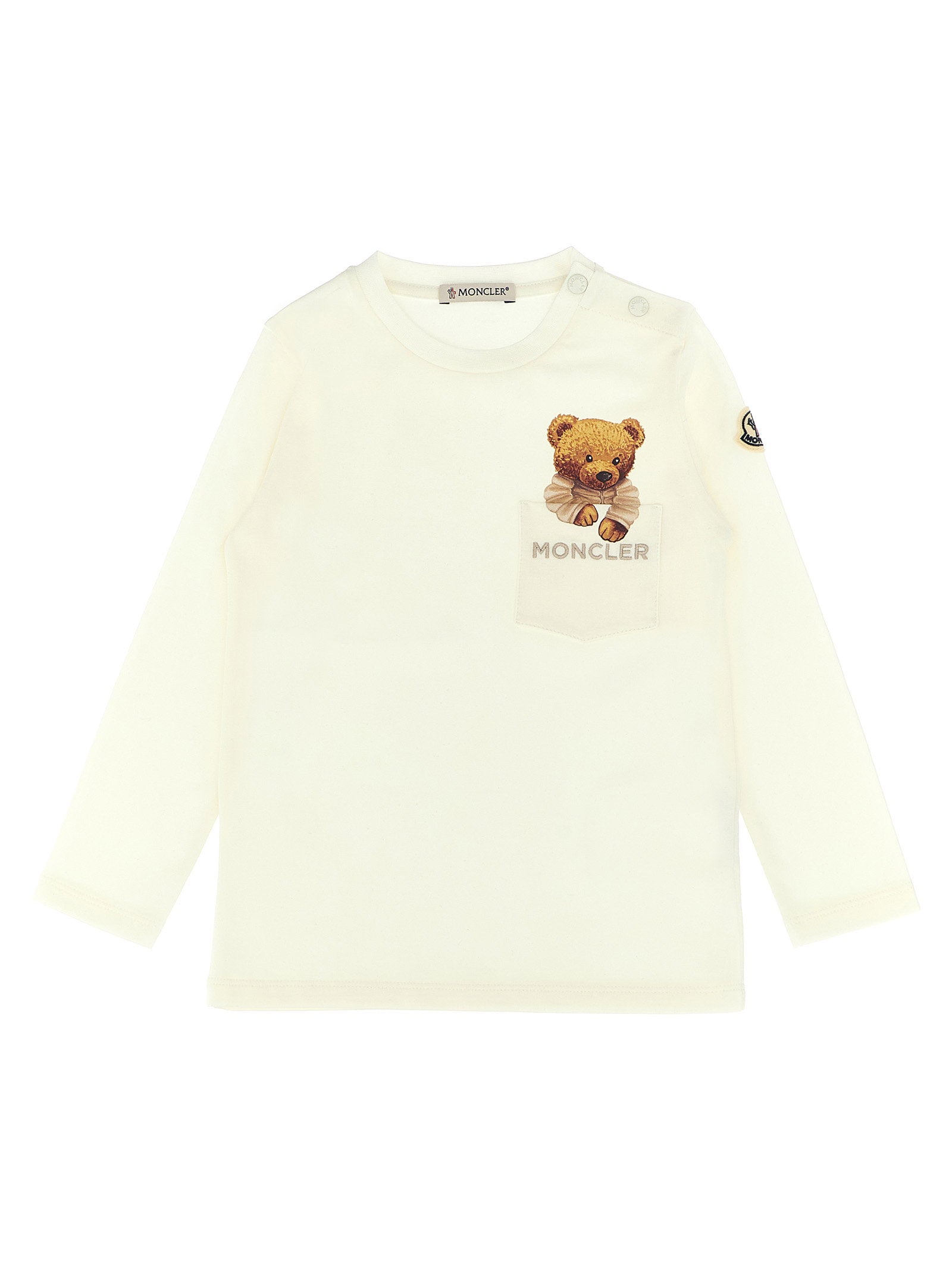 Moncler Enfant Teddy Bear Print T-shirt — Cream by Moncler Enfant
