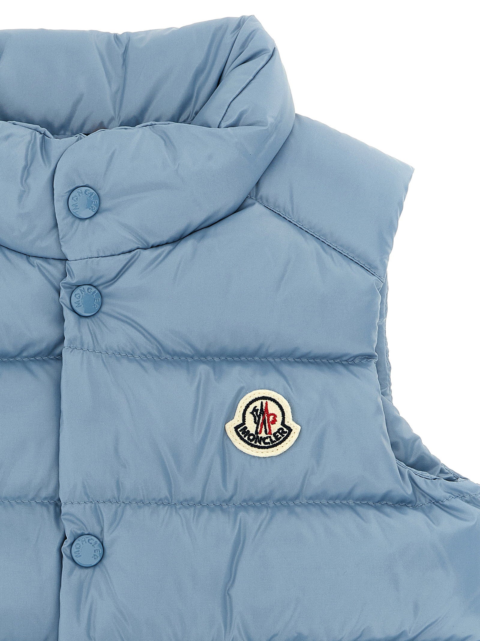 Moncler Enfant Bernard Vest — Light Blue, view 3