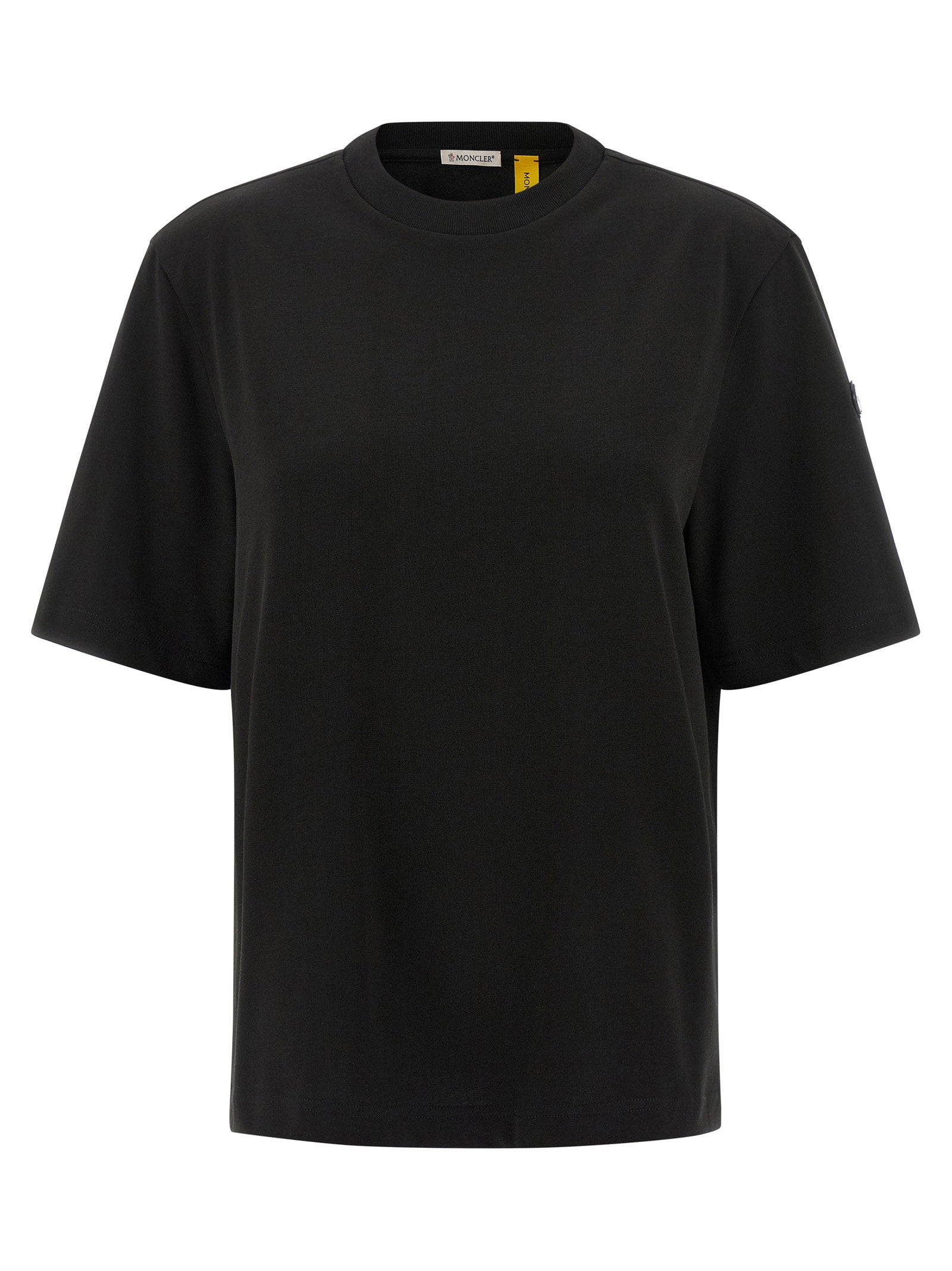 Moncler Genius Logo-Patch Cotton T-Shirt — Black by Moncler Genius