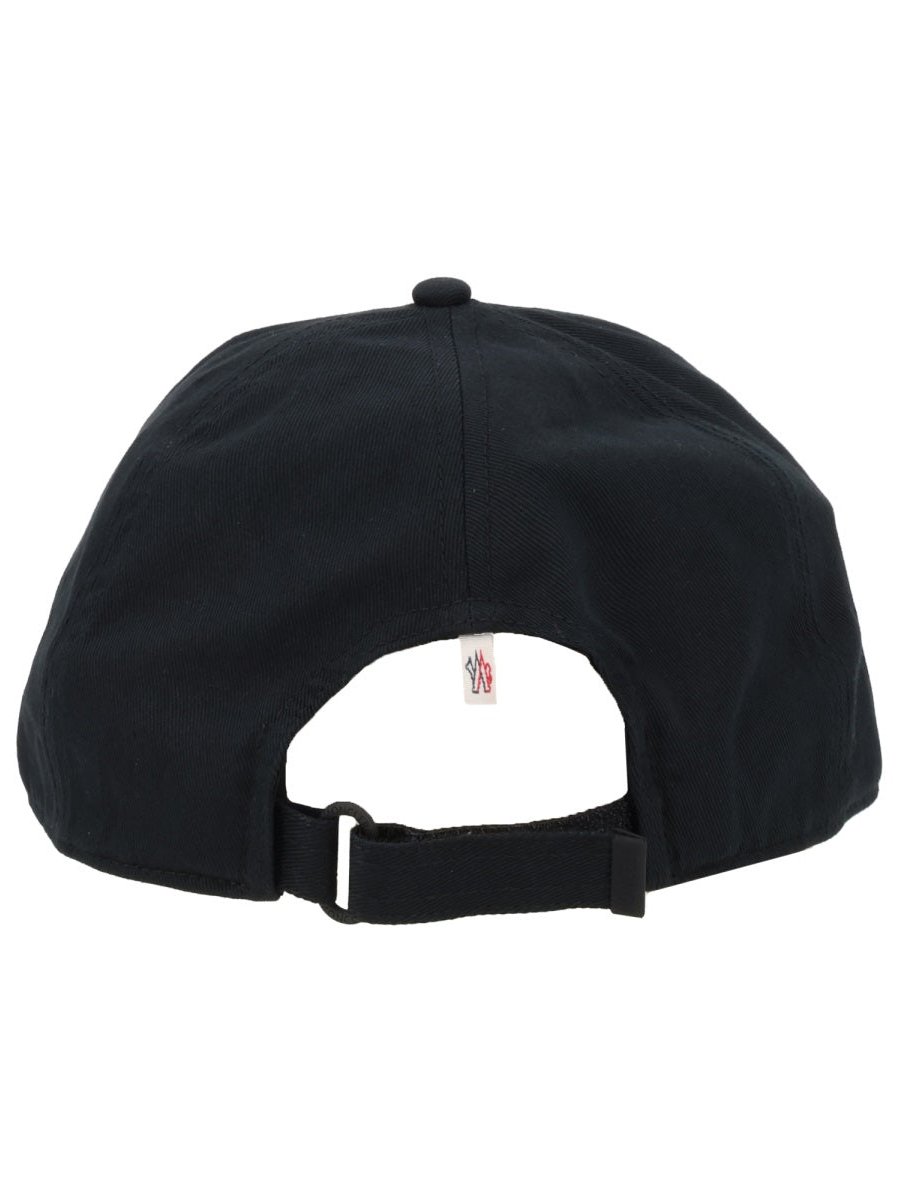 Moncler Grenoble 3B00001_04863999 Cotton Baseball Cap — Black, view 3