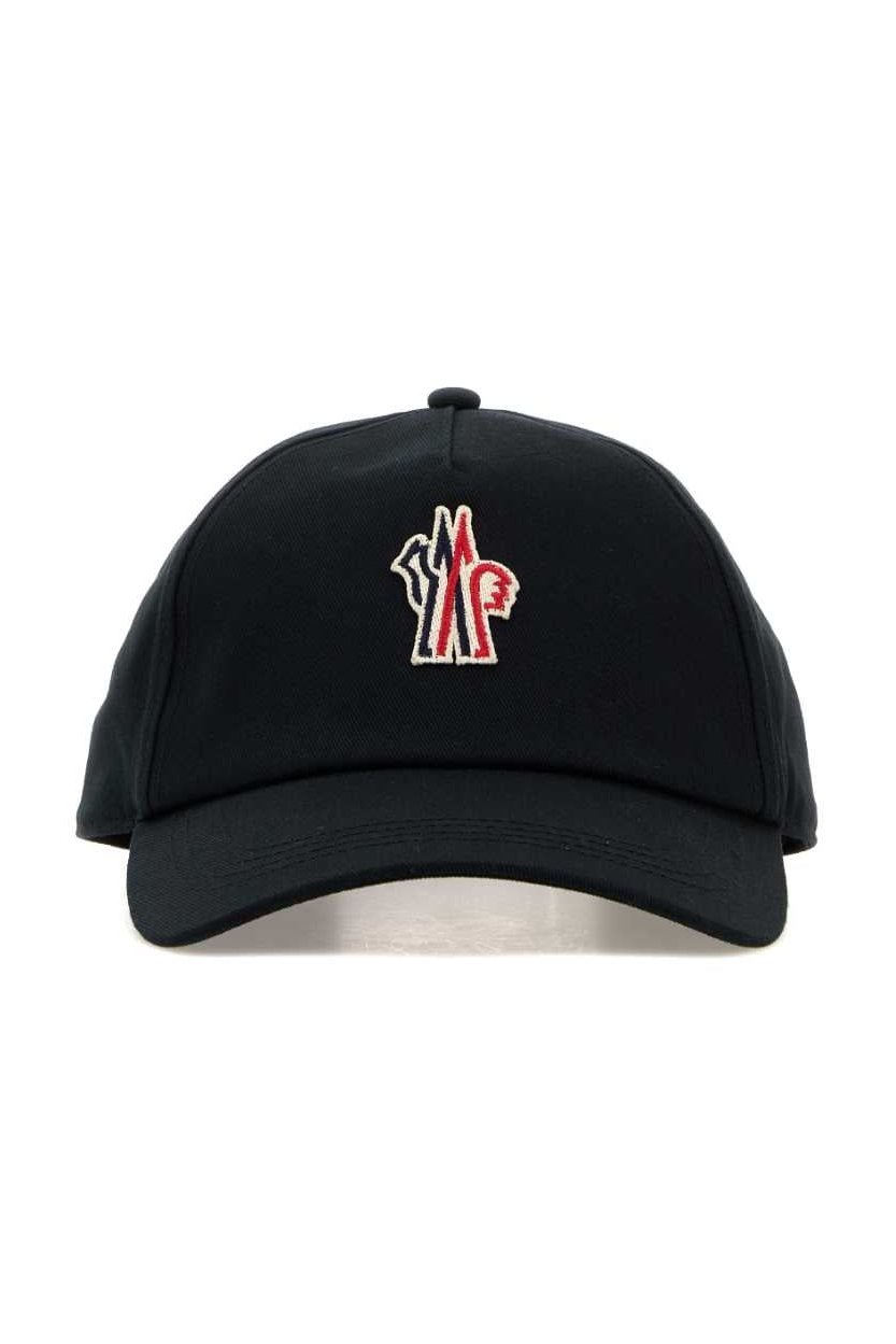 Moncler Grenoble BASEBALL Logo-Embroidered Cotton Baseball Cap — Black by Moncler Grenoble