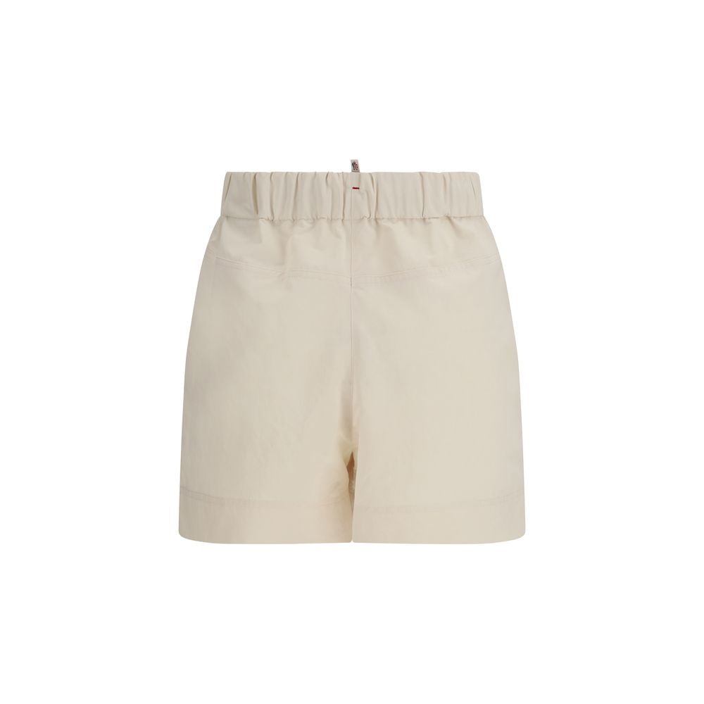 Moncler Grenoble Waterproof Polyester Bermuda Shorts — Beige, view 2