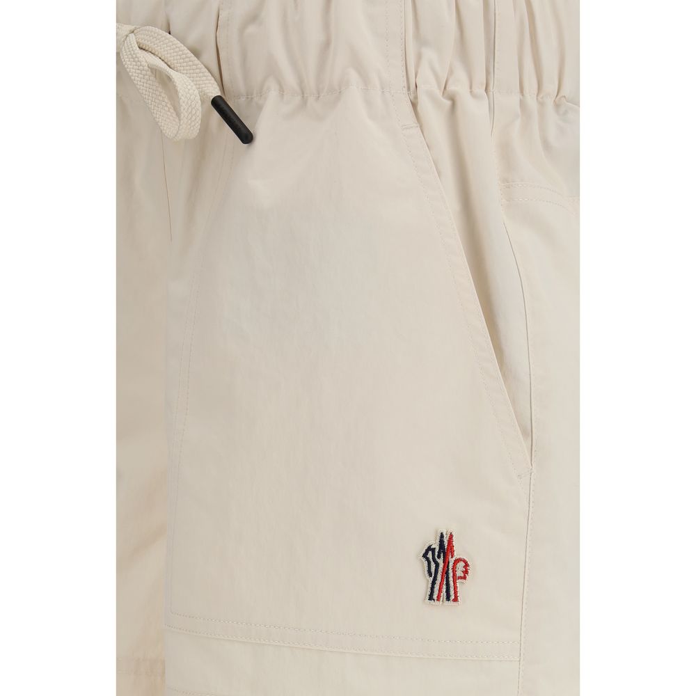 Moncler Grenoble Waterproof Polyester Bermuda Shorts — Beige, view 3