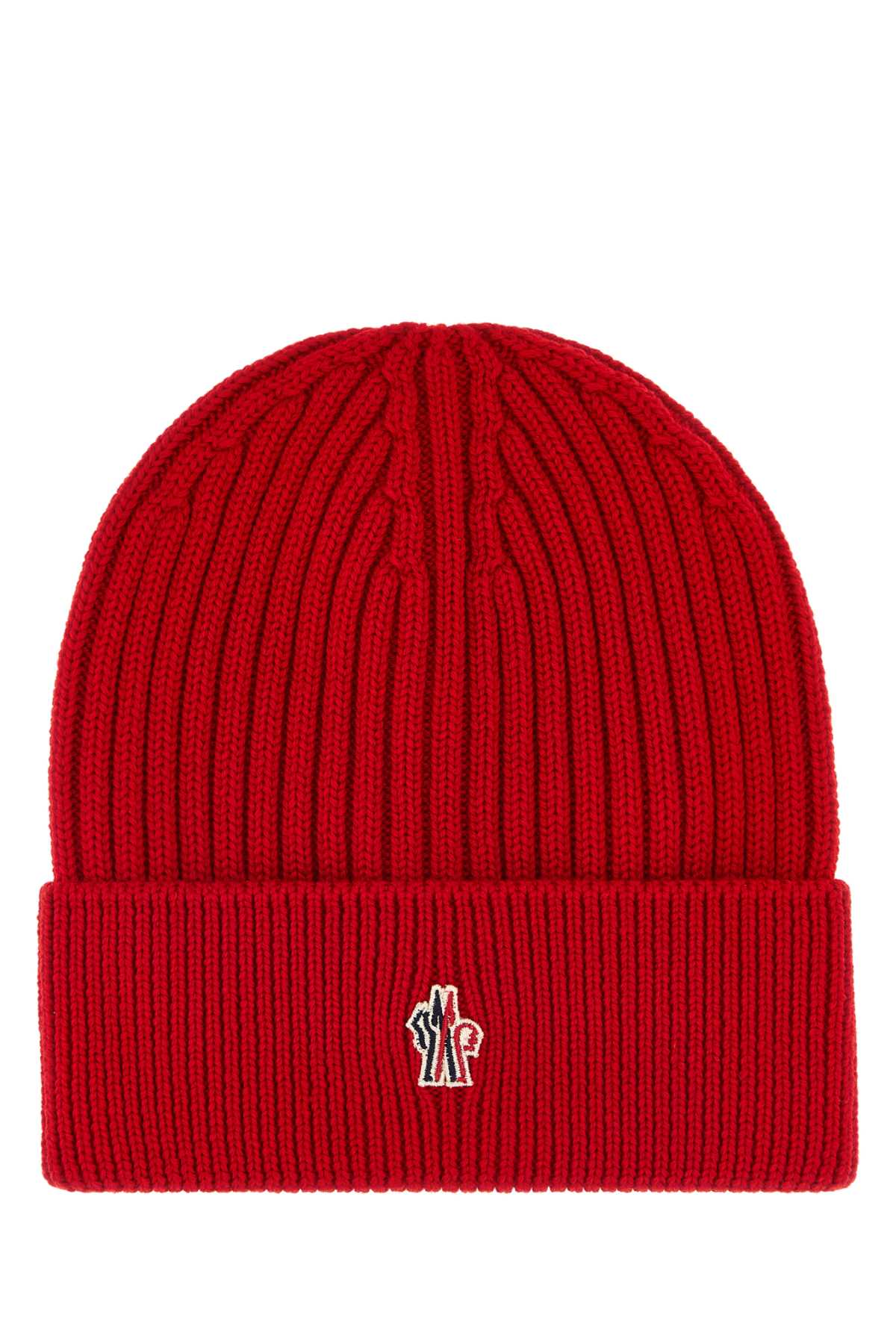 Moncler Grenoble HAT Ribbed Wool Winter Hat — Red by Moncler Grenoble