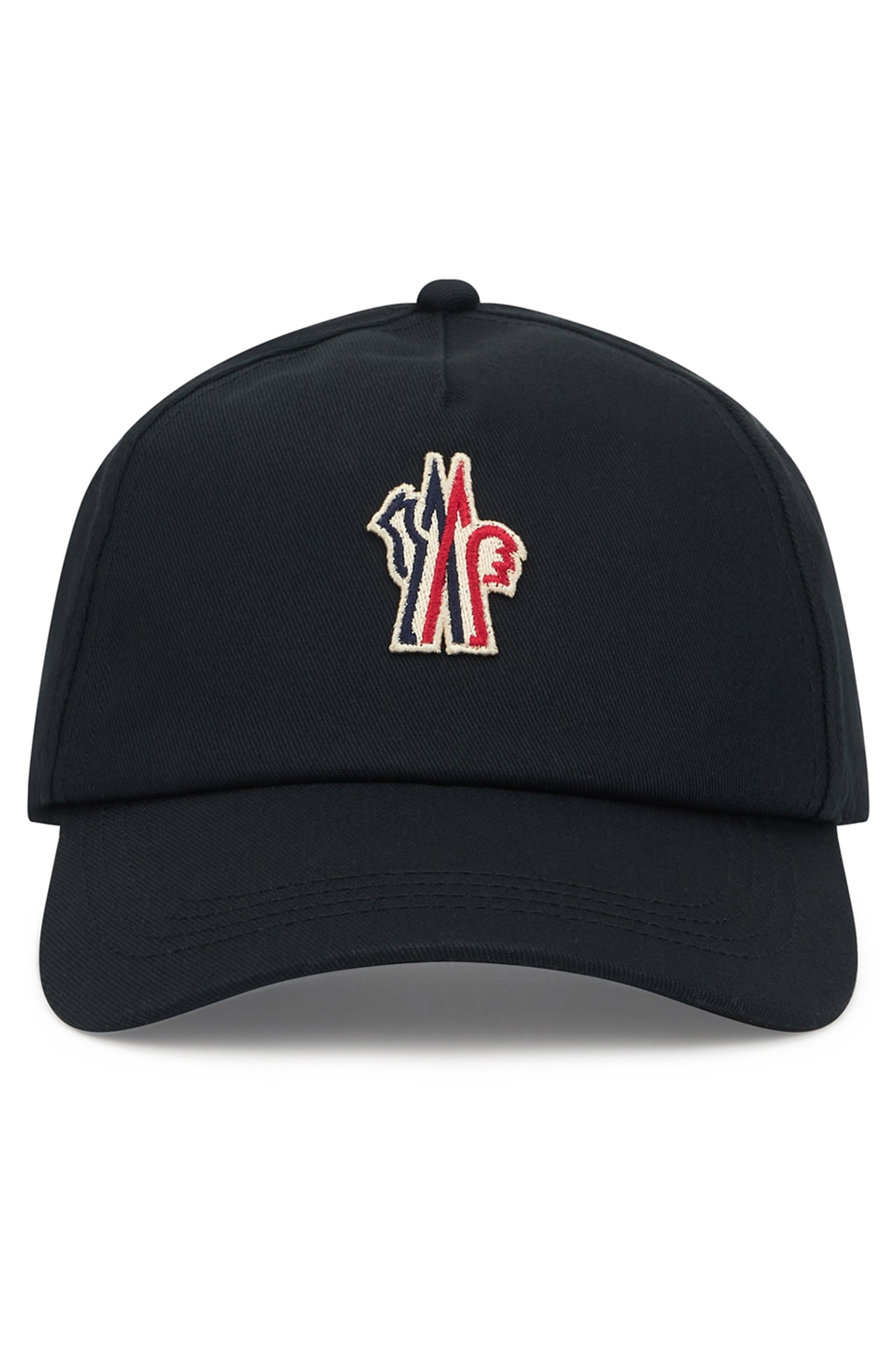 Moncler Grenoble L10973B00001 Embroidered Cotton Baseball Cap — Black by Moncler Grenoble
