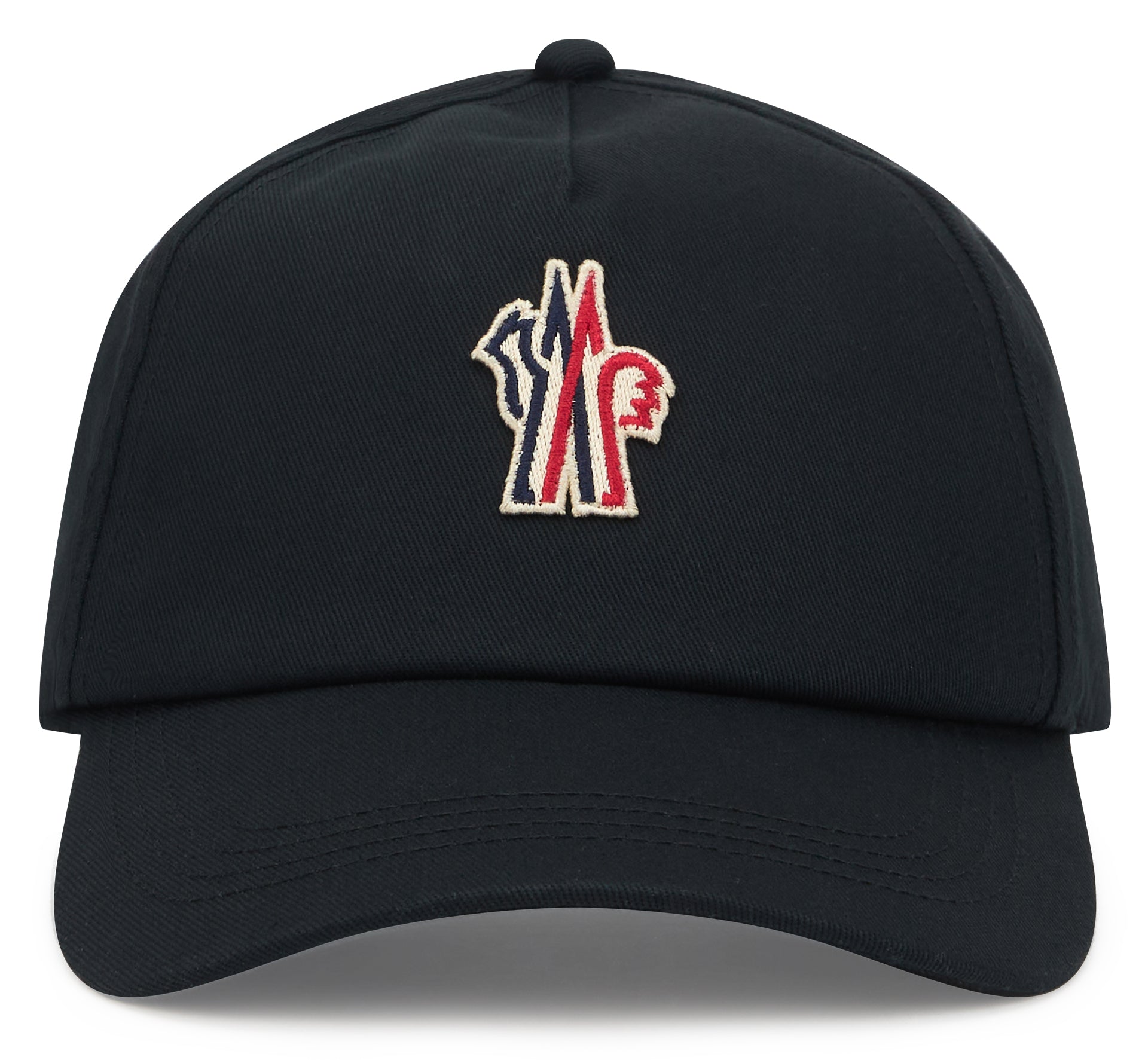 Moncler Grenoble L10973B00001 Embroidered Cotton Baseball Cap — Black, view 2