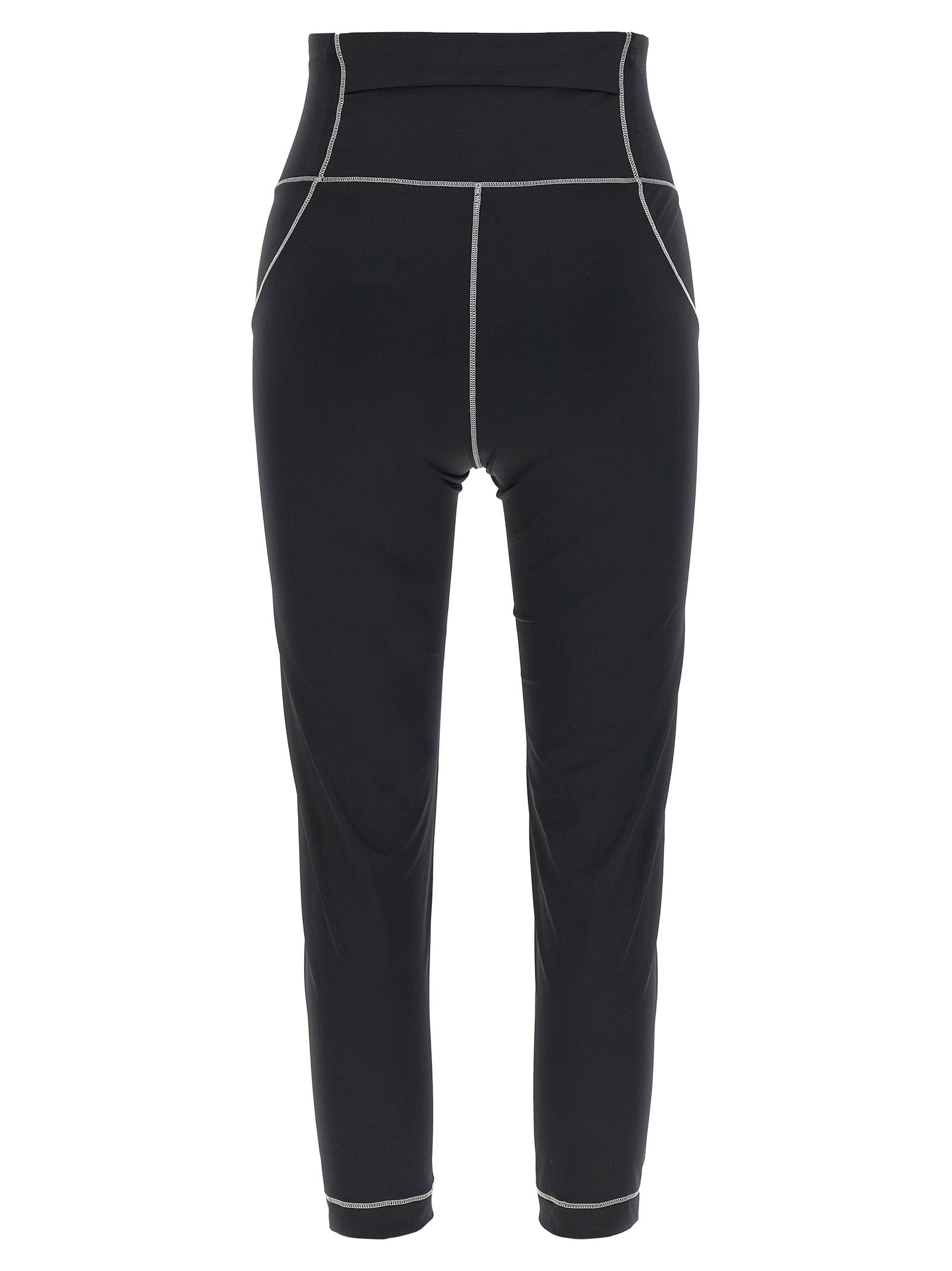 Moncler Grenoble Stretch Polyamide Leggings — Black, view 2