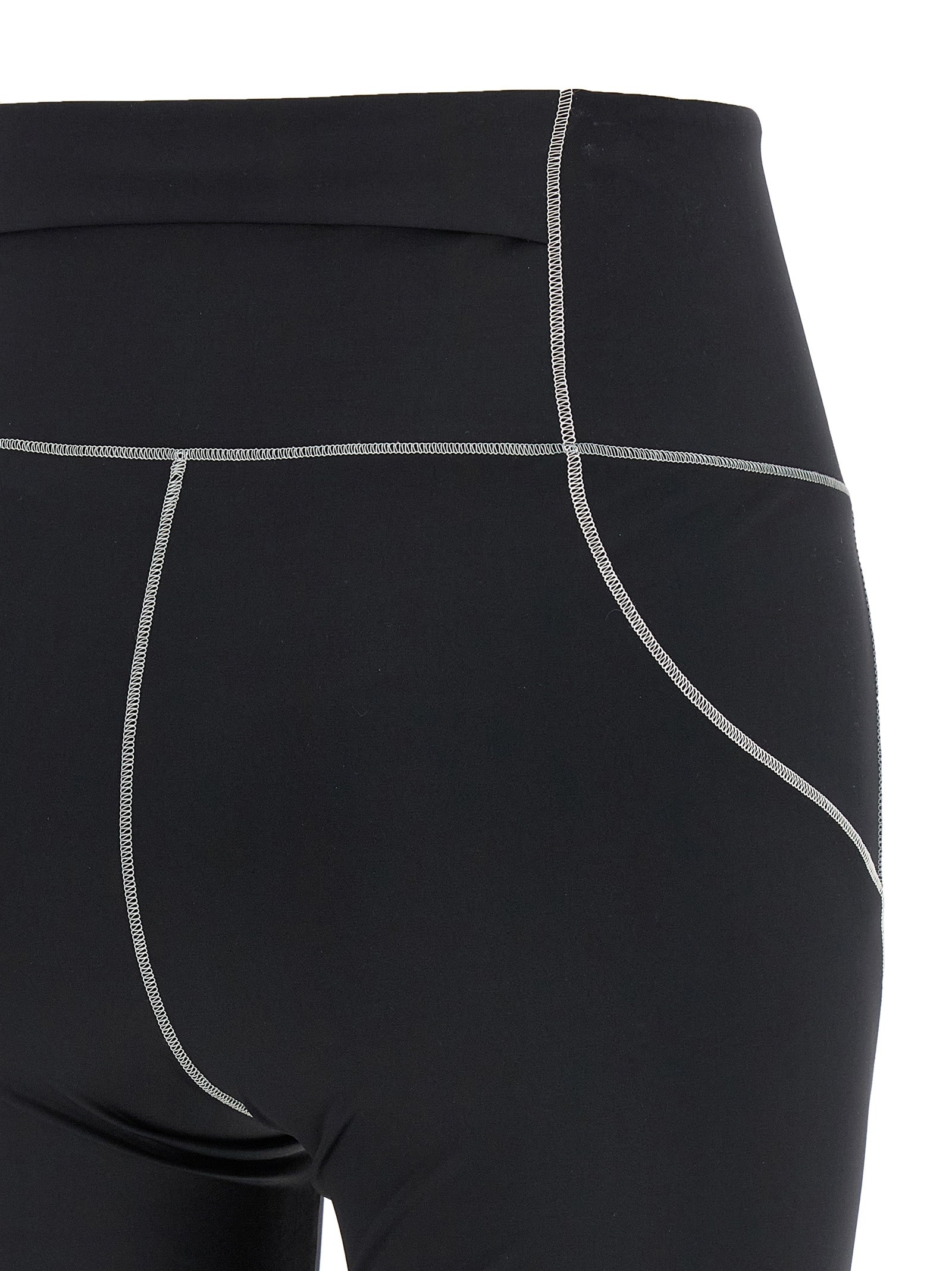 Moncler Grenoble Stretch Polyamide Leggings — Black, view 4