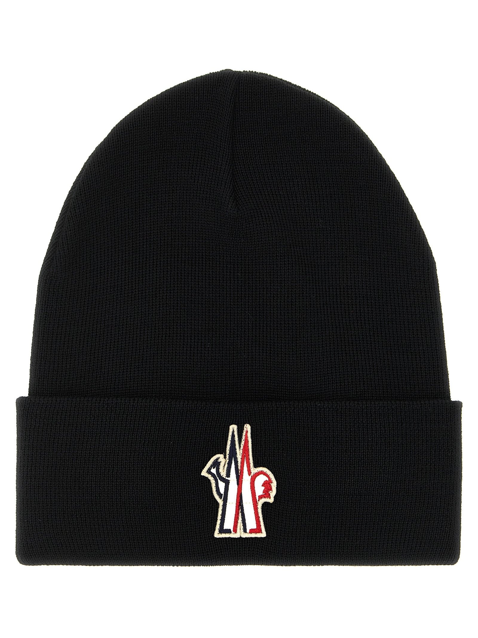 Moncler Grenoble MO344163BM Virgin Wool Beanie — Black by Moncler Grenoble