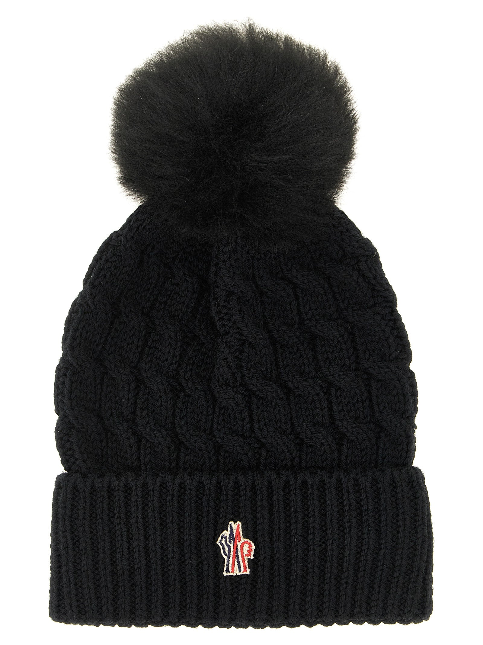 Moncler Grenoble MO344415BM Virgin Wool Beanie — Black by Moncler Grenoble