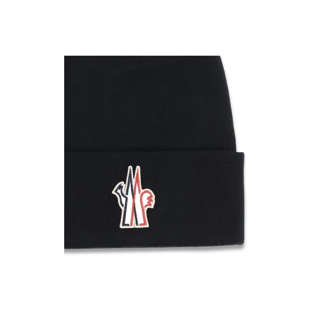 Moncler Grenoble MOK20973B0001209974999BB-FBB-487 Beanie — Black, view 3
