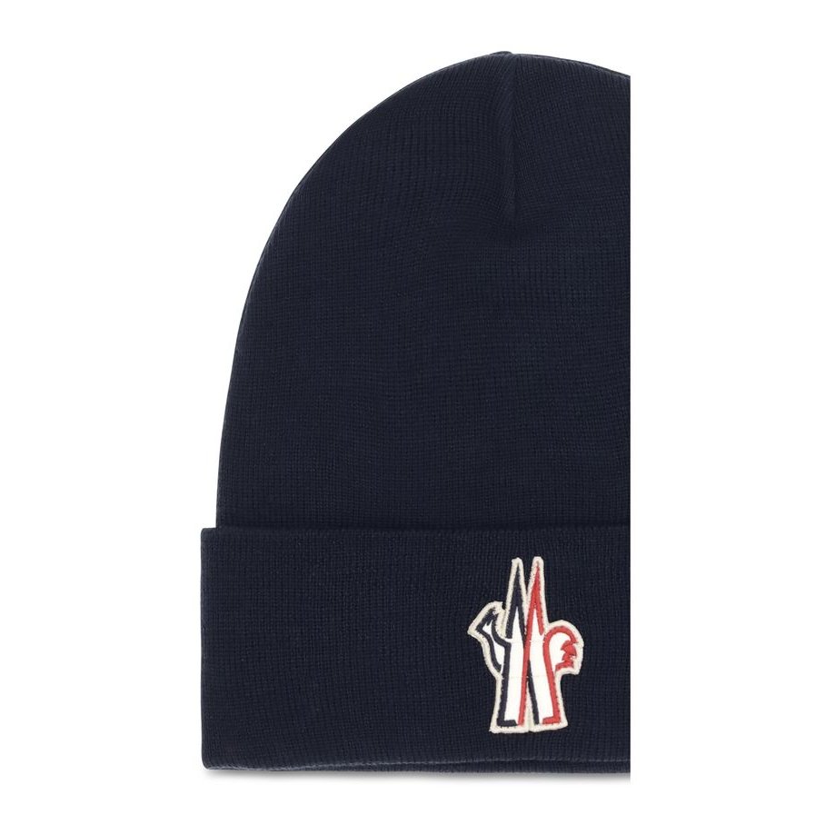 Moncler Grenoble MOL20973B0001309974778BB Beanie — Navy, view 3