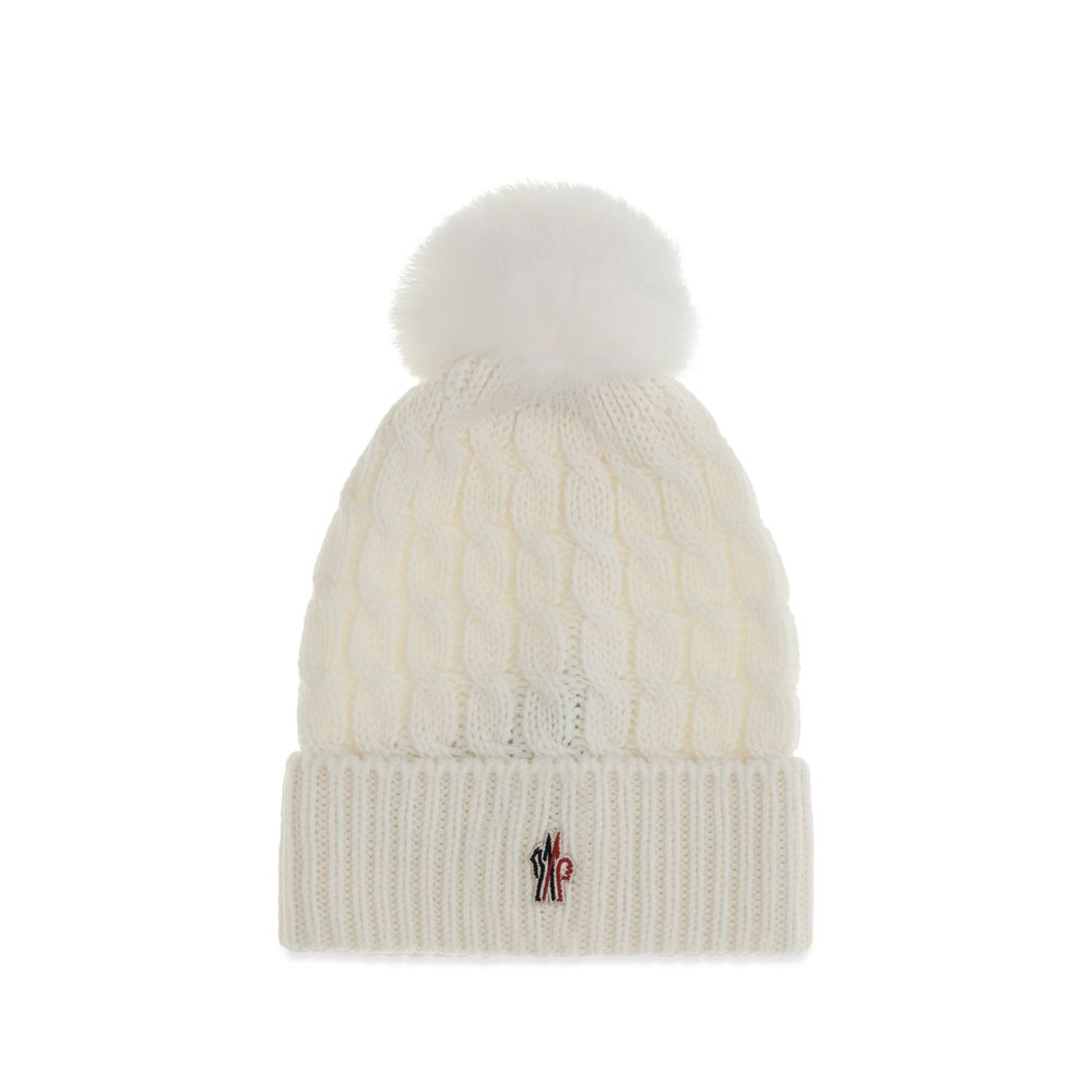 Moncler Grenoble MOL20983B000010402A002BB Beanie — White by Moncler Grenoble