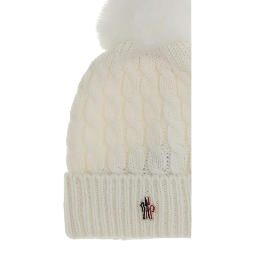 Moncler Grenoble MOL20983B000010402A002BB Beanie — White, view 3