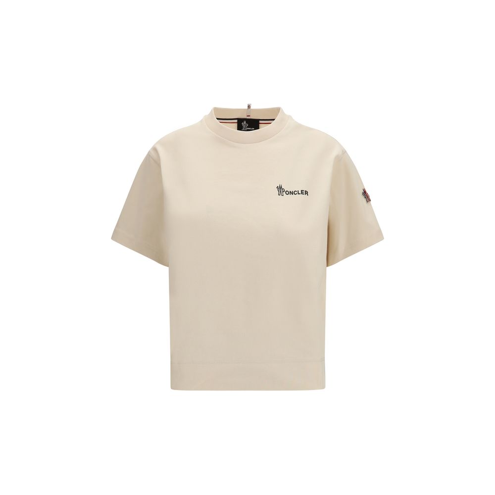 Moncler Grenoble Logo-Print Cotton T-Shirt — Beige by Moncler Grenoble