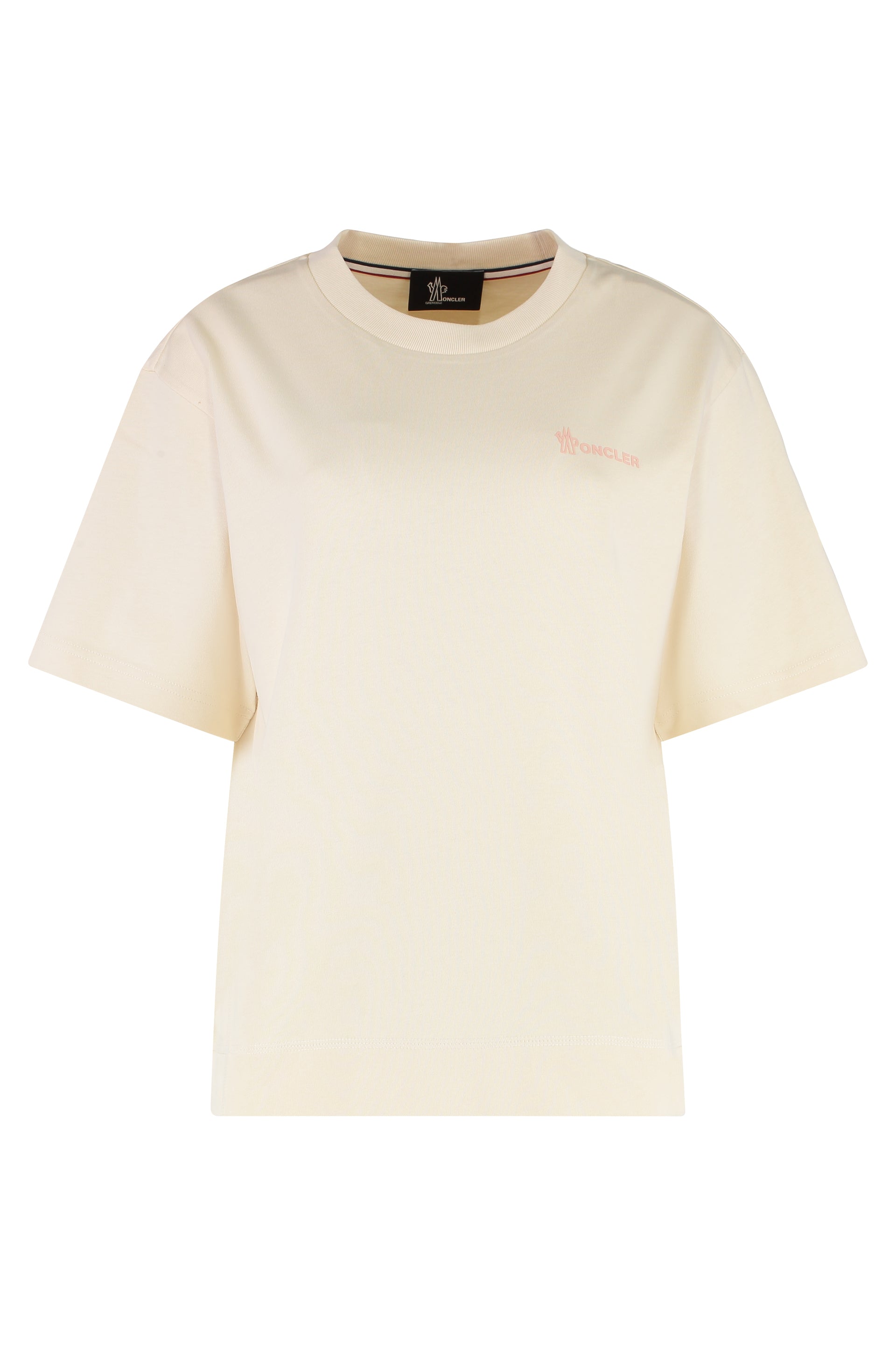 Moncler Grenoble Cotton Crew-Neck T-Shirt — Beige by Moncler Grenoble