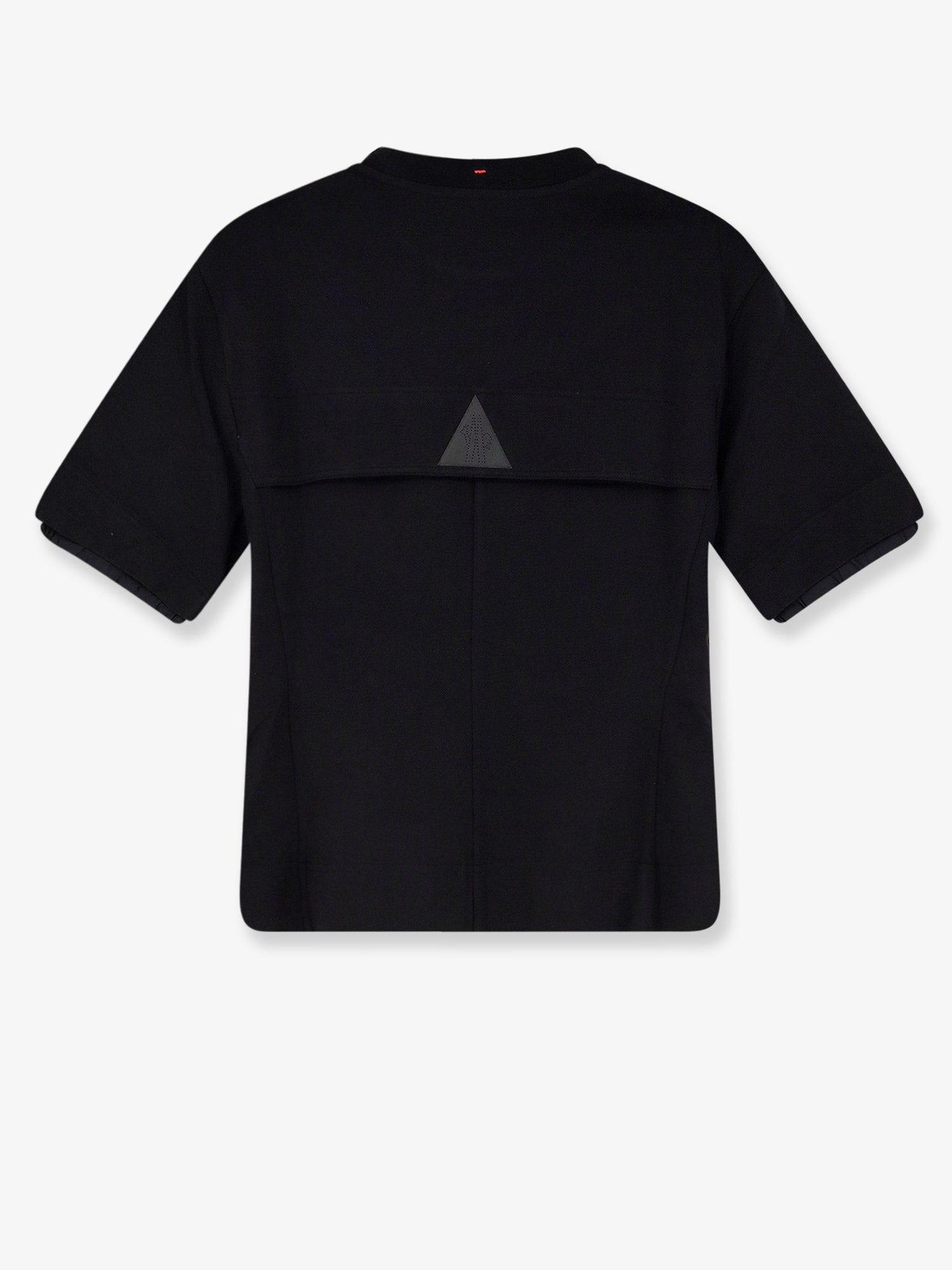Moncler Grenoble Logo-Embroidered Cotton T-Shirt — Black, view 2