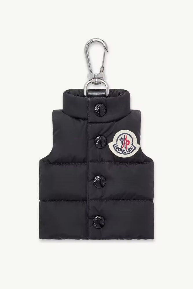 Moncler Quilted Nylon Key Case — Black by Moncler