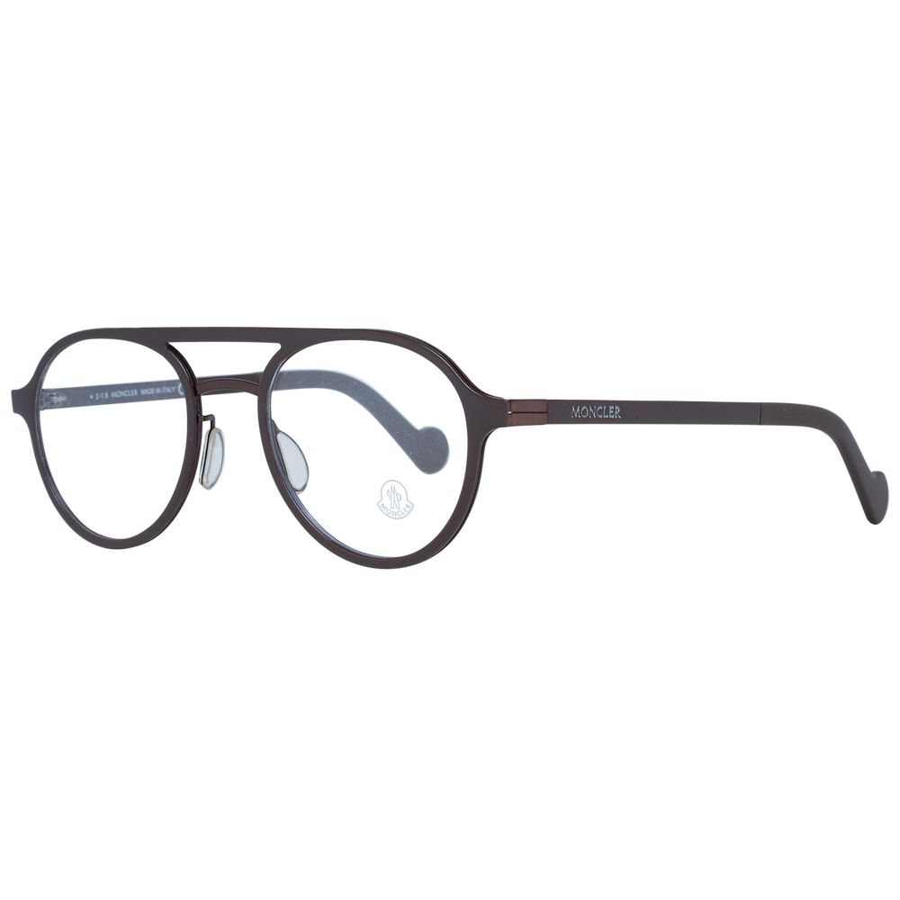 Moncler MO-1027458 Metal Aviator Eyeglasses — Brown by Moncler