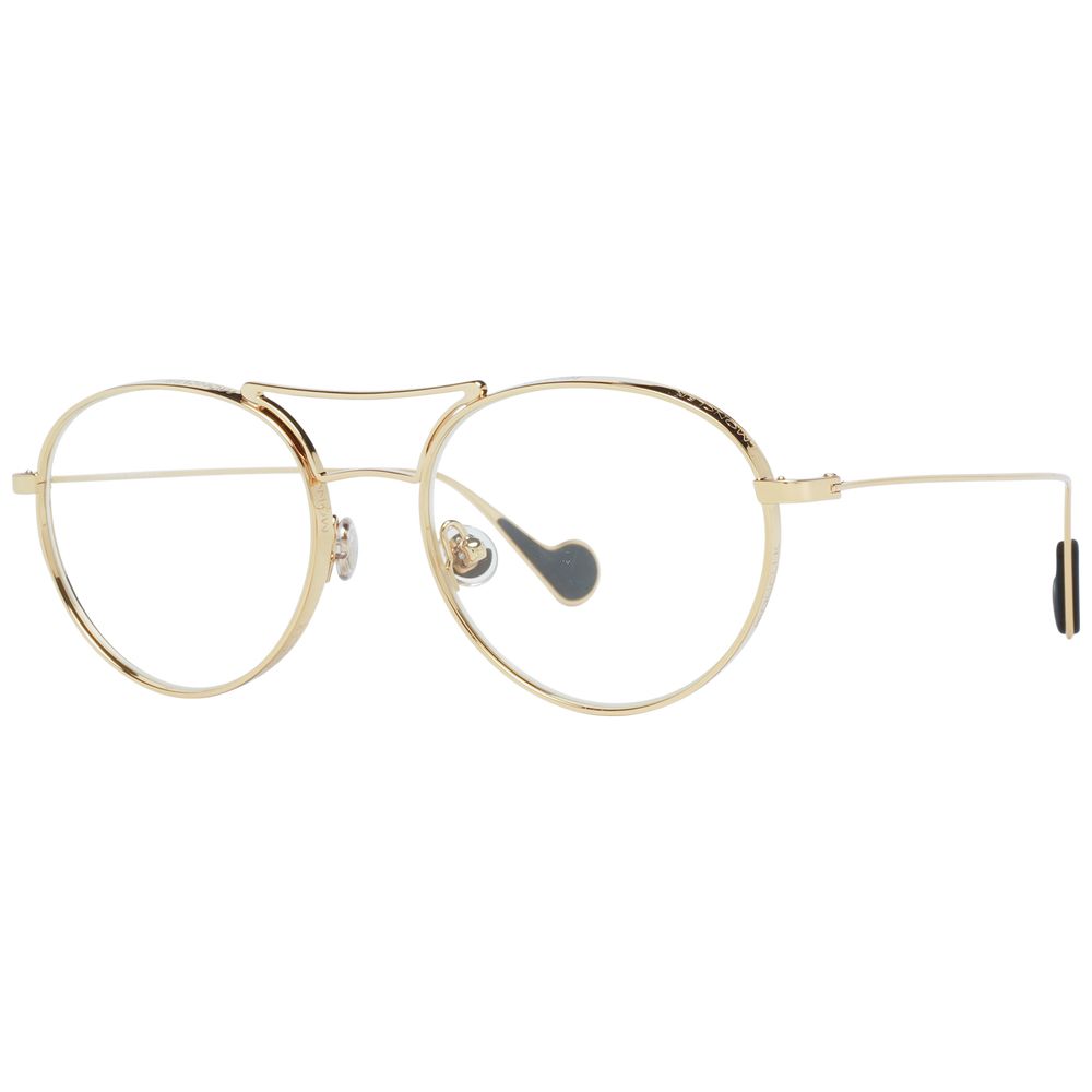 Moncler MO-1044362 Metal Round-Frame Sunglasses — Gold by Moncler