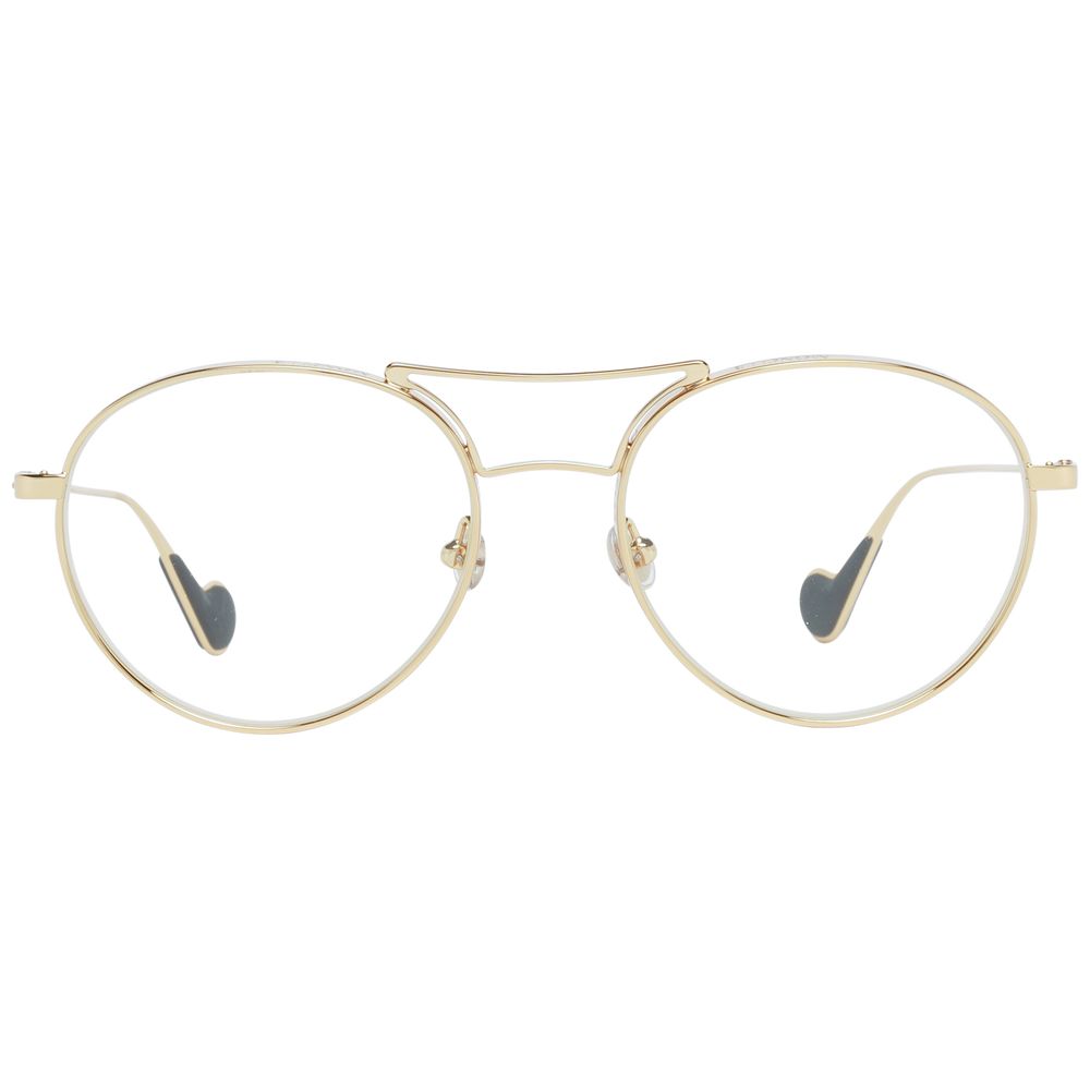 Moncler MO-1044362 Metal Round-Frame Sunglasses — Gold, view 2