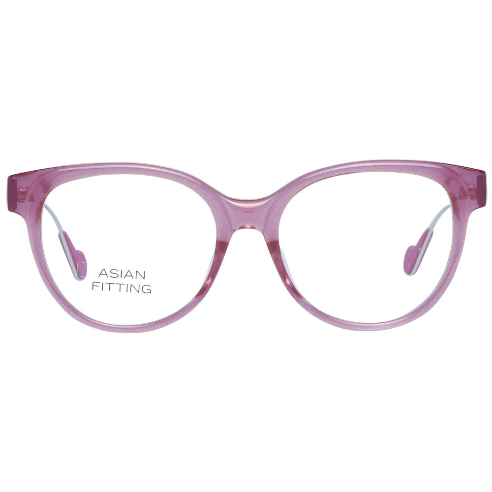 Moncler MO-1047129 Metal and Plastic Butterfly-Frame Eyeglasses — Pink, view 2