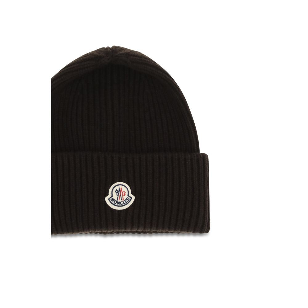 Moncler MOL20913B00087M1127243BB Beanie — Brown, view 3