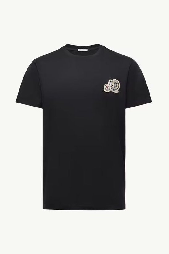 Moncler Logo-Embroidered T-Shirt — Black by Moncler