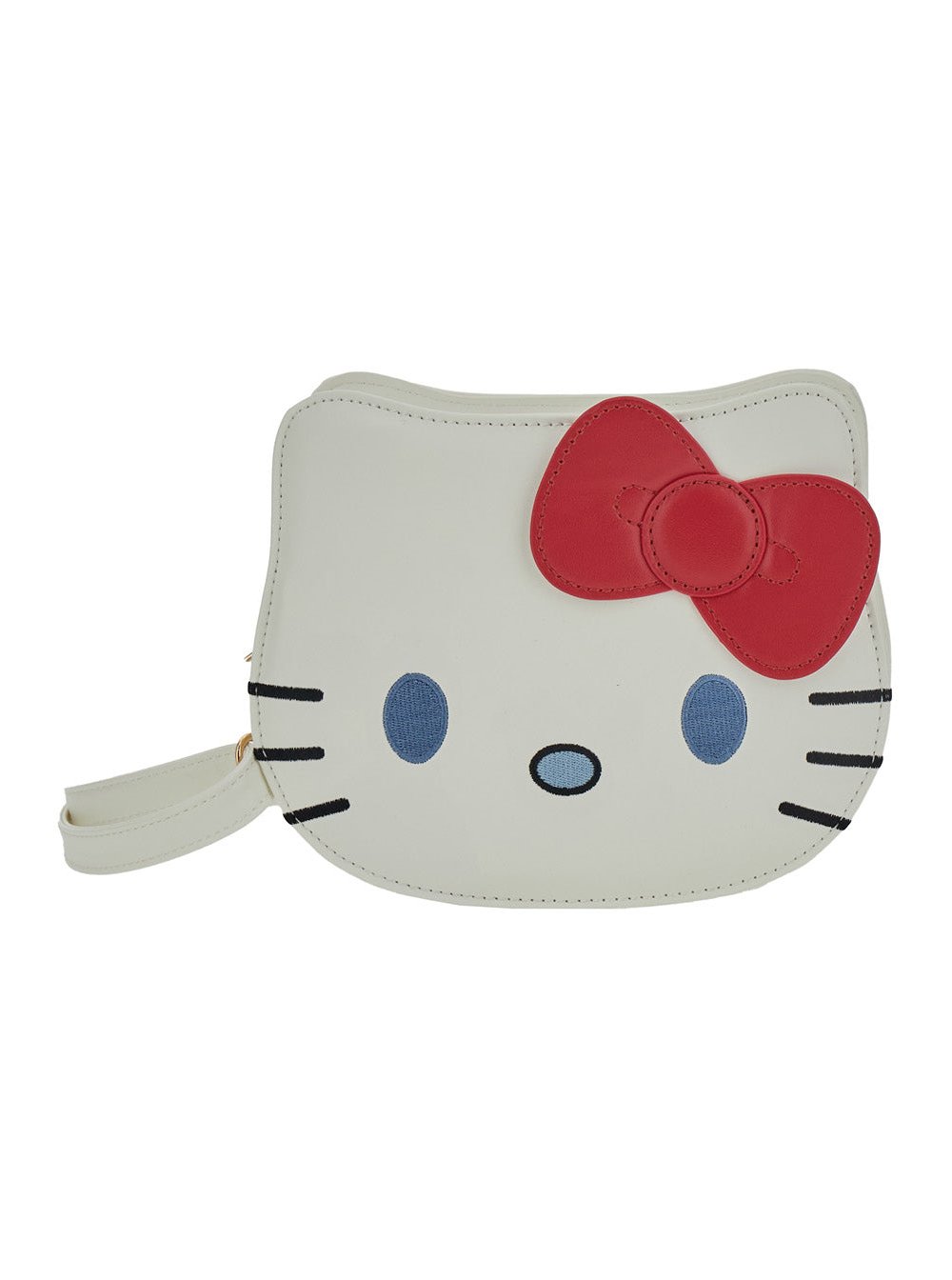 Monnalisa Hello Kitty Character Crossbody Bag — White by Monnalisa