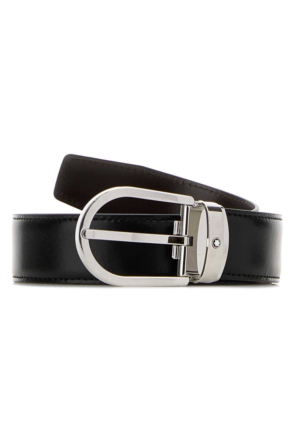 Montblanc Reversible Leather Belt — Black by Montblanc