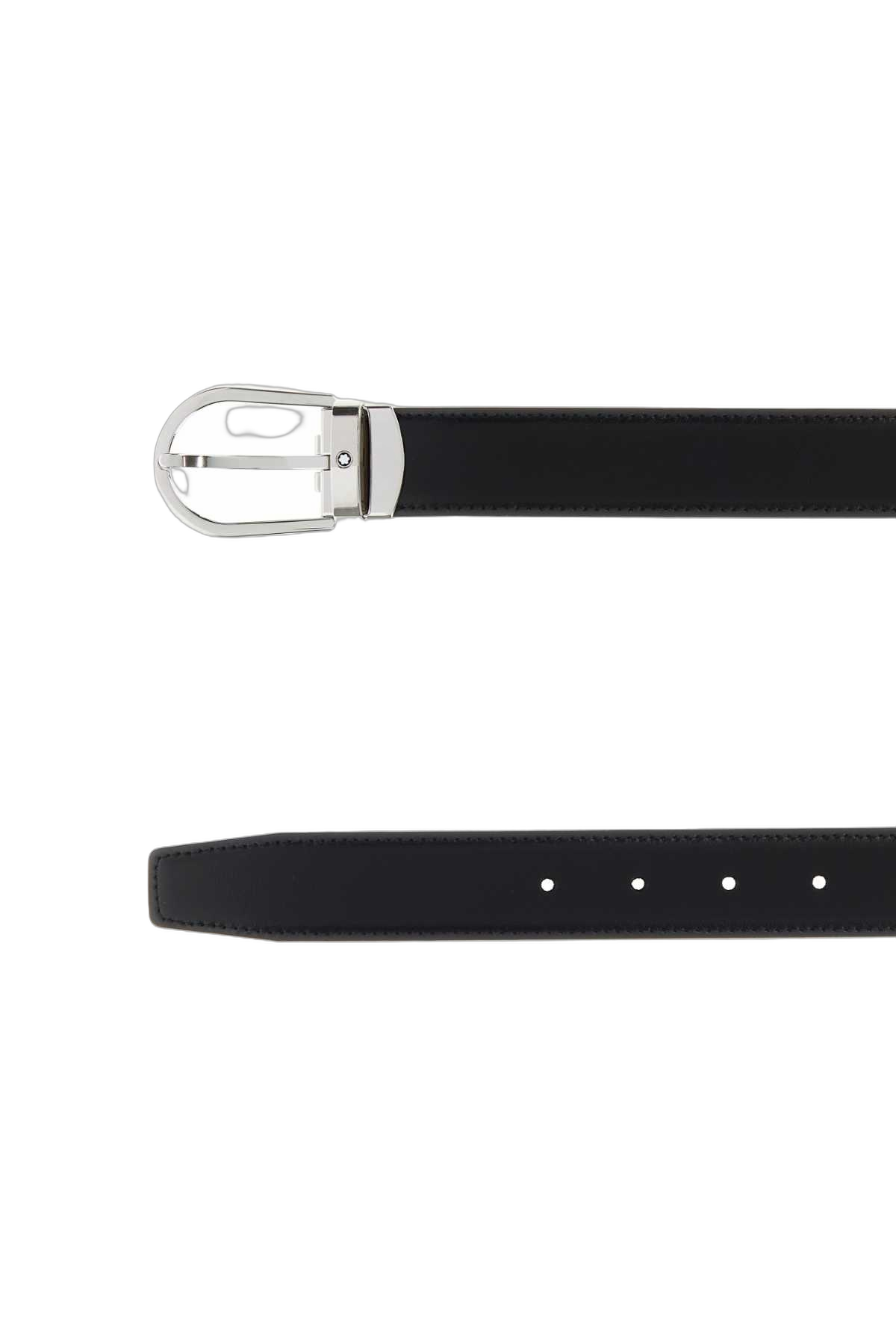Montblanc Reversible Leather Belt — Black, view 2