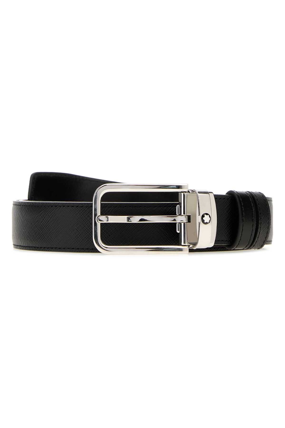 Montblanc Leather Reversible Belt — Black by Montblanc