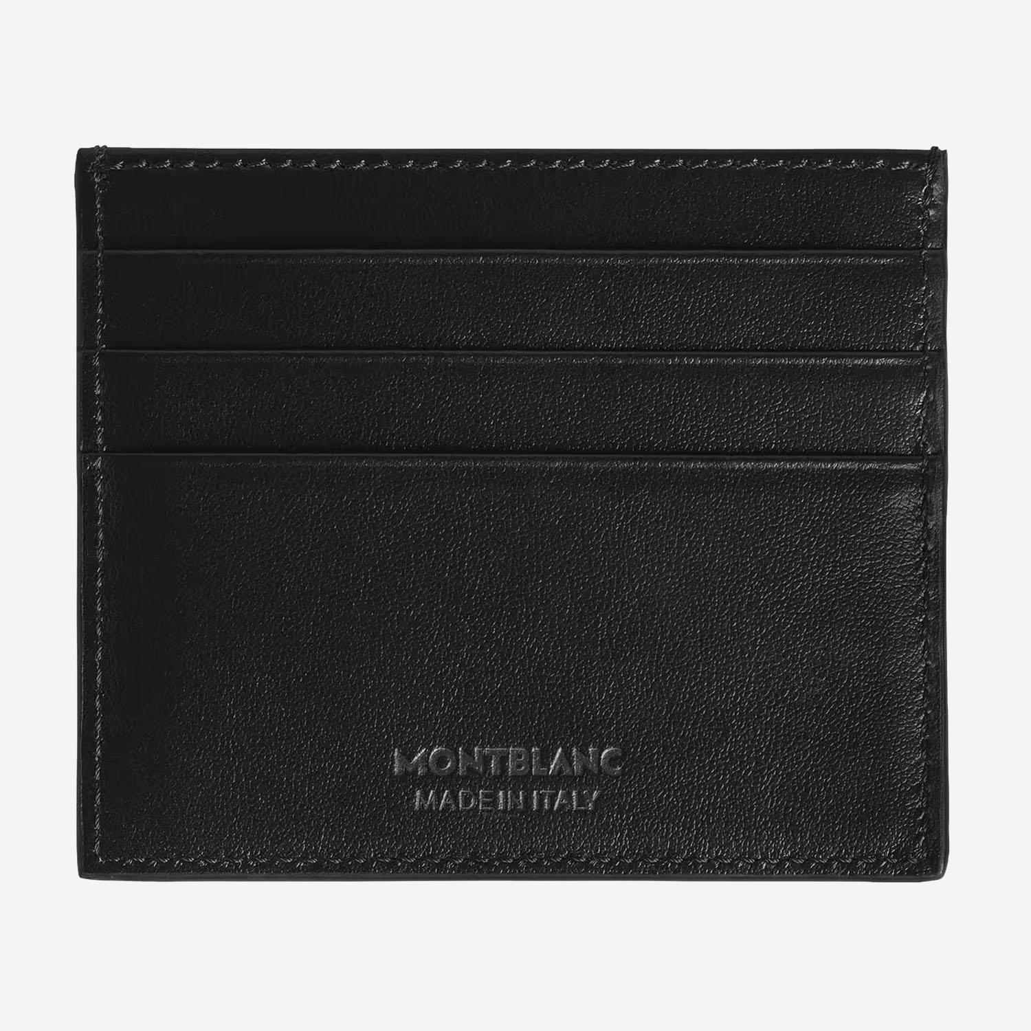 Montblanc Leather Card Case — Navy, view 2