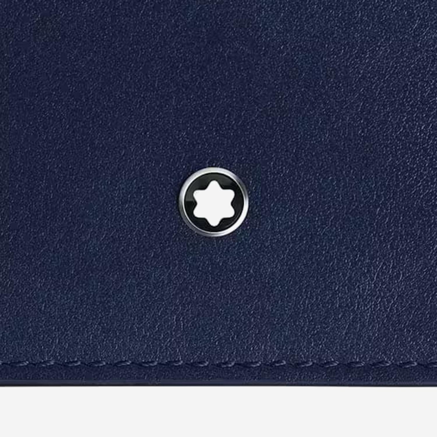 Montblanc Leather Card Case — Navy, view 3