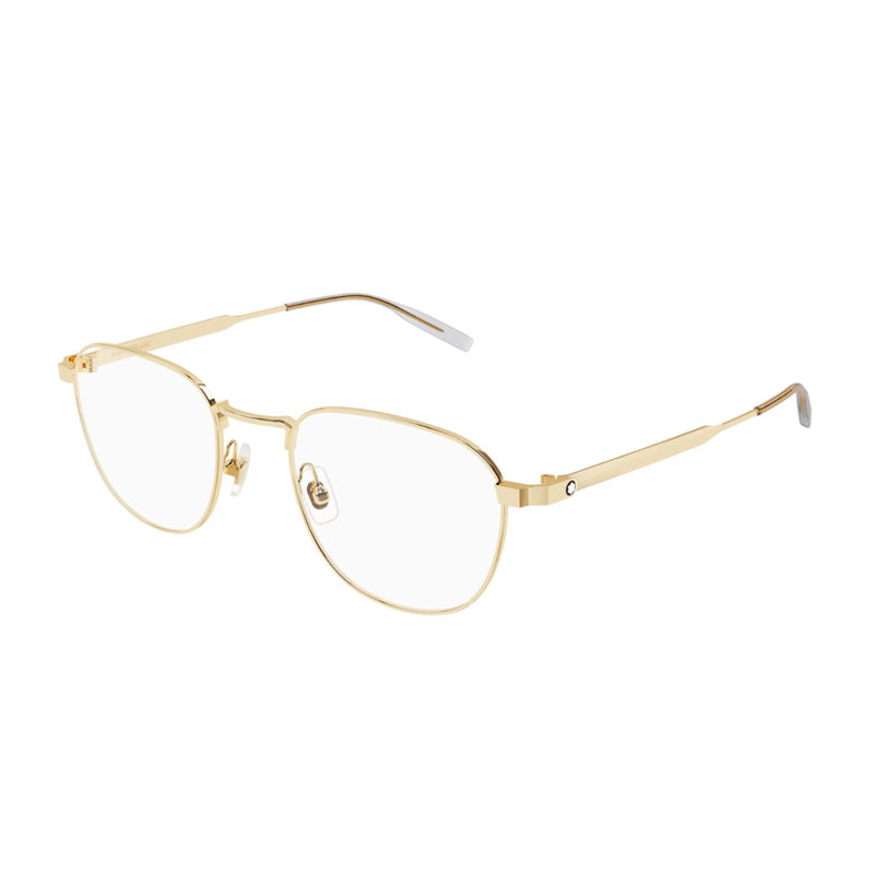 Montblanc Square Metal Full Rim Eyeglasses — Gold by Montblanc