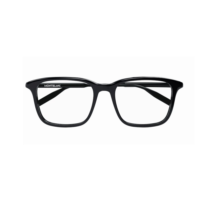 Montblanc MB0011O017 Square Full Rim Eyeglasses — Black, view 2