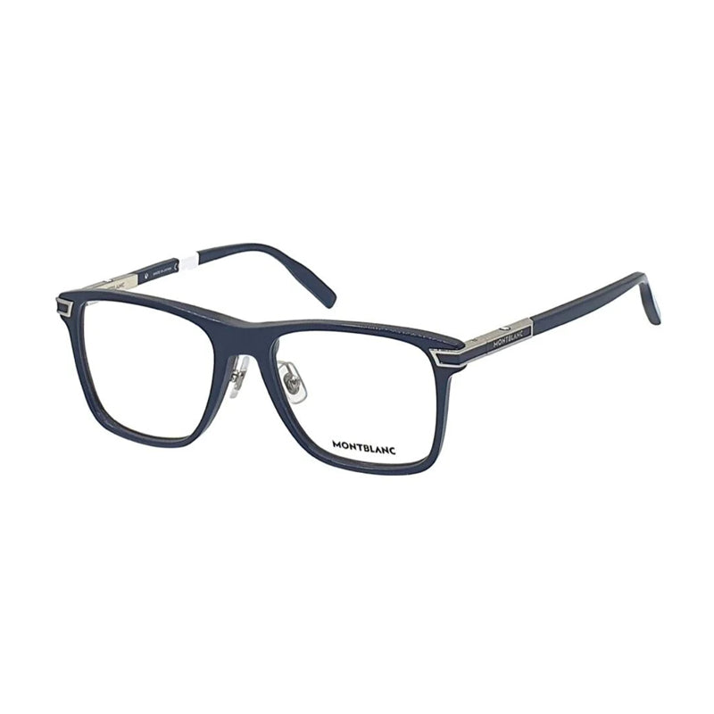 Montblanc MB0042O003 Square Full Rim Eyeglasses — Blue by Montblanc