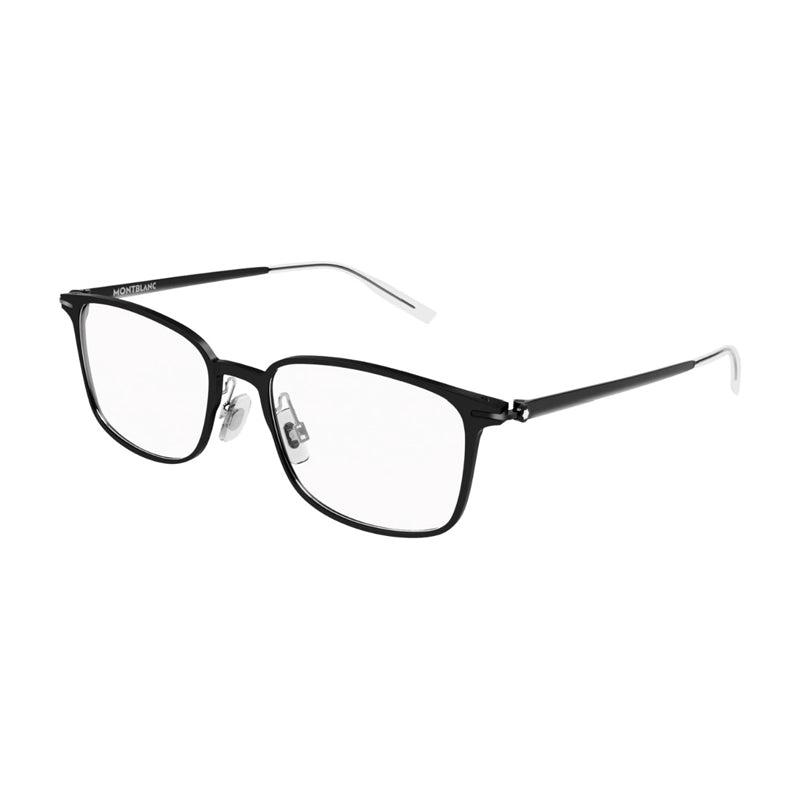 Montblanc MB0196OK001 Rectangle Full Rim Eyeglasses — Black by Montblanc