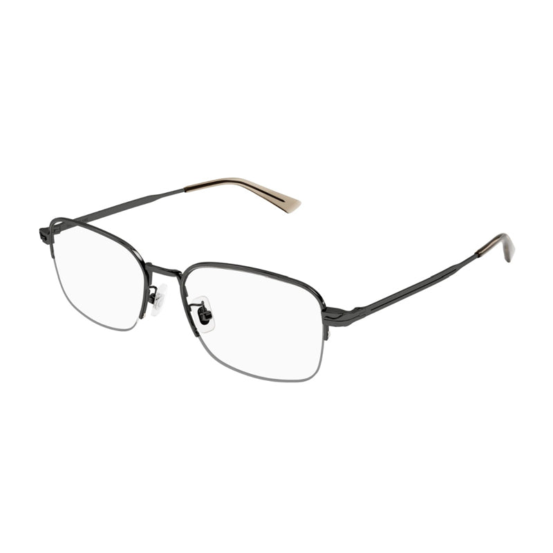 Montblanc MB0269OA003 Rectangle Semi-Rim Eyeglasses — Gray by Montblanc