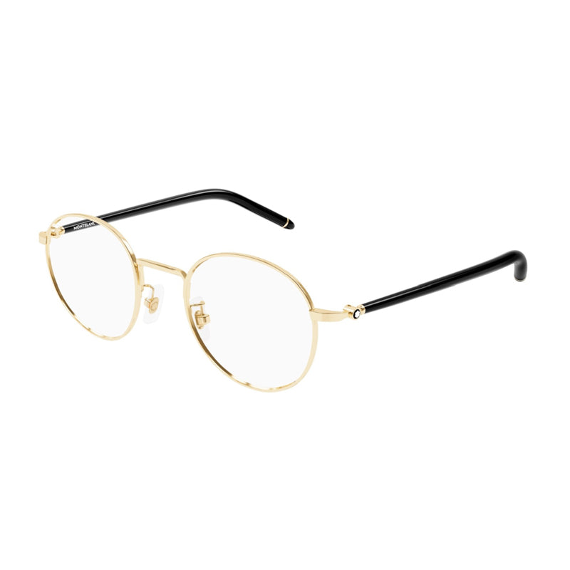 Montblanc MB0273O001 Round Metal Frame Eyeglasses — Gold by Montblanc