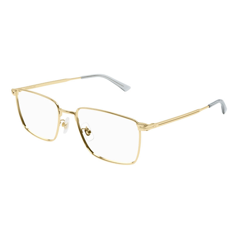Montblanc MB0308O001 Square Metal Frame Eyeglasses — Gold by Montblanc