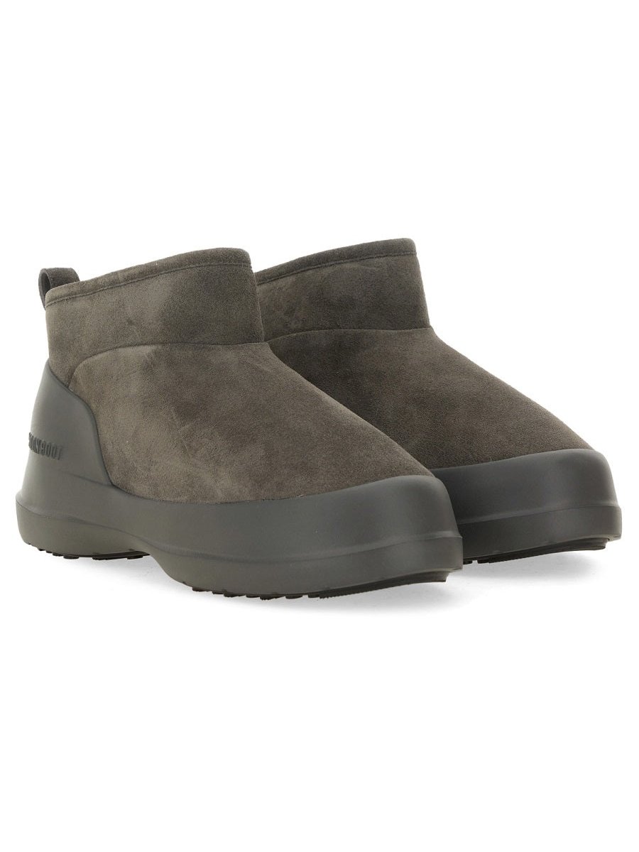 Moon Boot Cow Suede Boot — Charcoal by Moon Boot