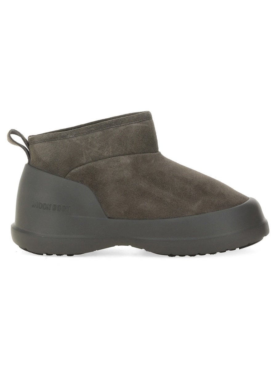 Moon Boot Cow Suede Boot — Charcoal, view 4