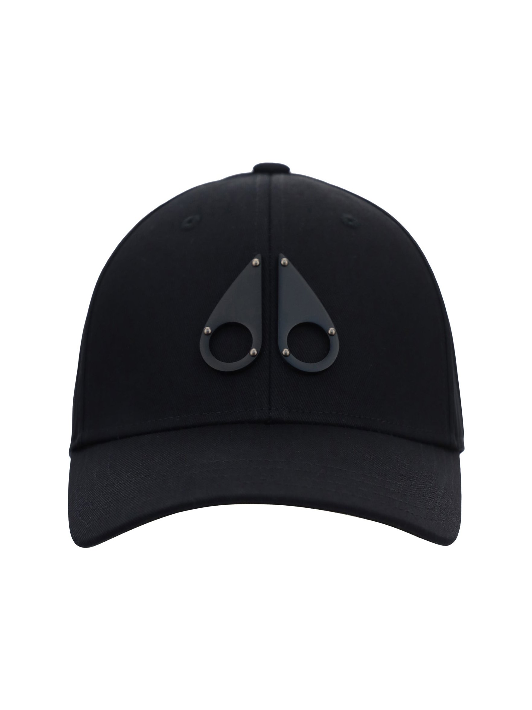 Moose Knuckles M31MA534 Logo Icon Appliqué Baseball Cap — Black by Moose Knuckles