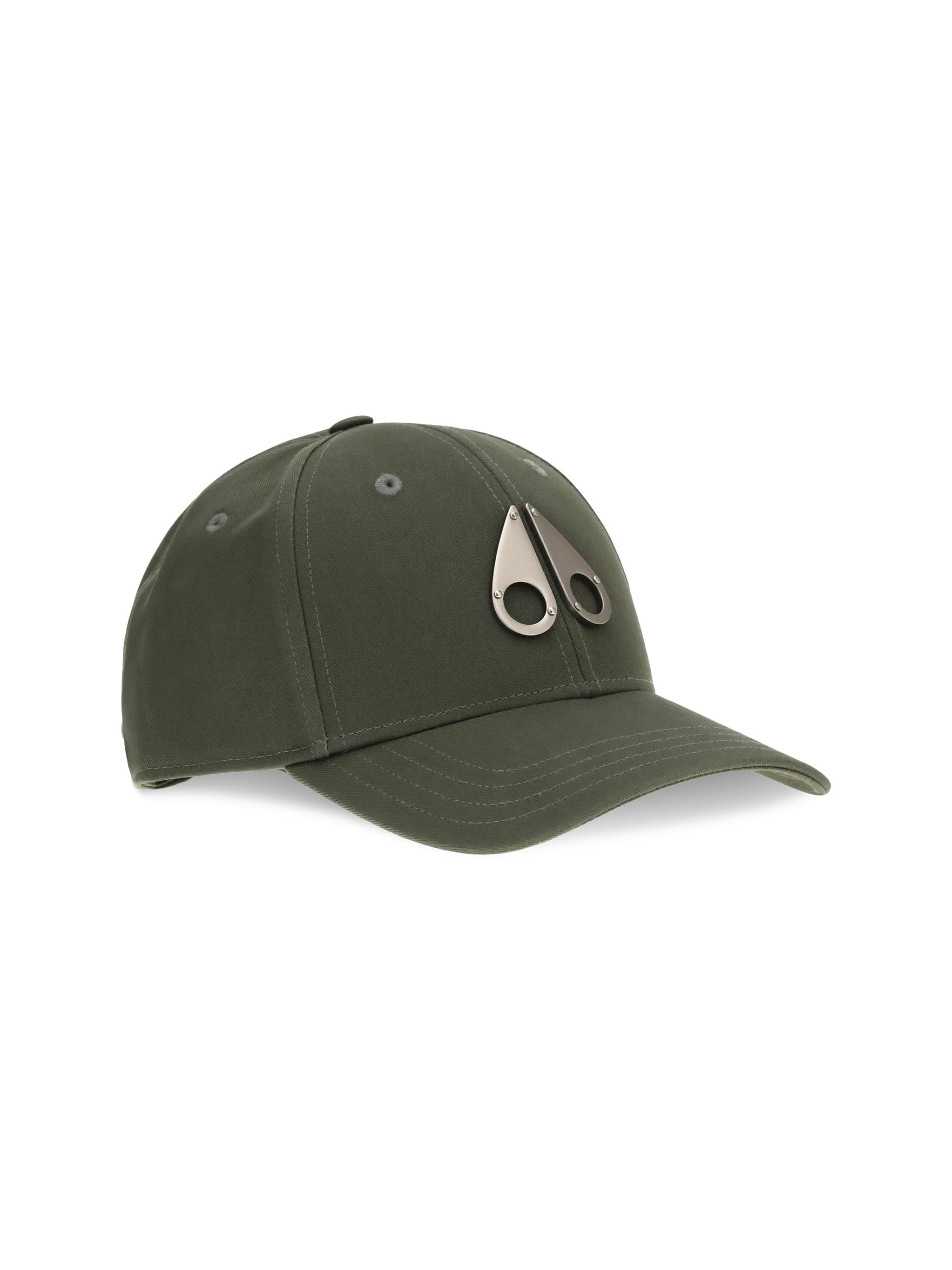 Moose Knuckles M31MA534 Logo-Embroidered Cotton Baseball Cap — Green, view 2